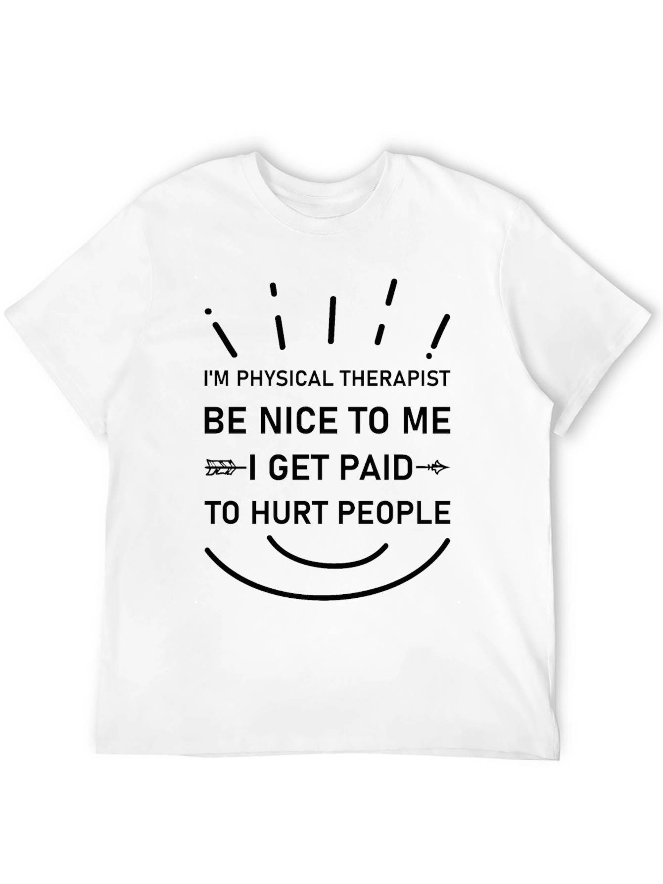 Physical Therapist Humor Black T-Shirt