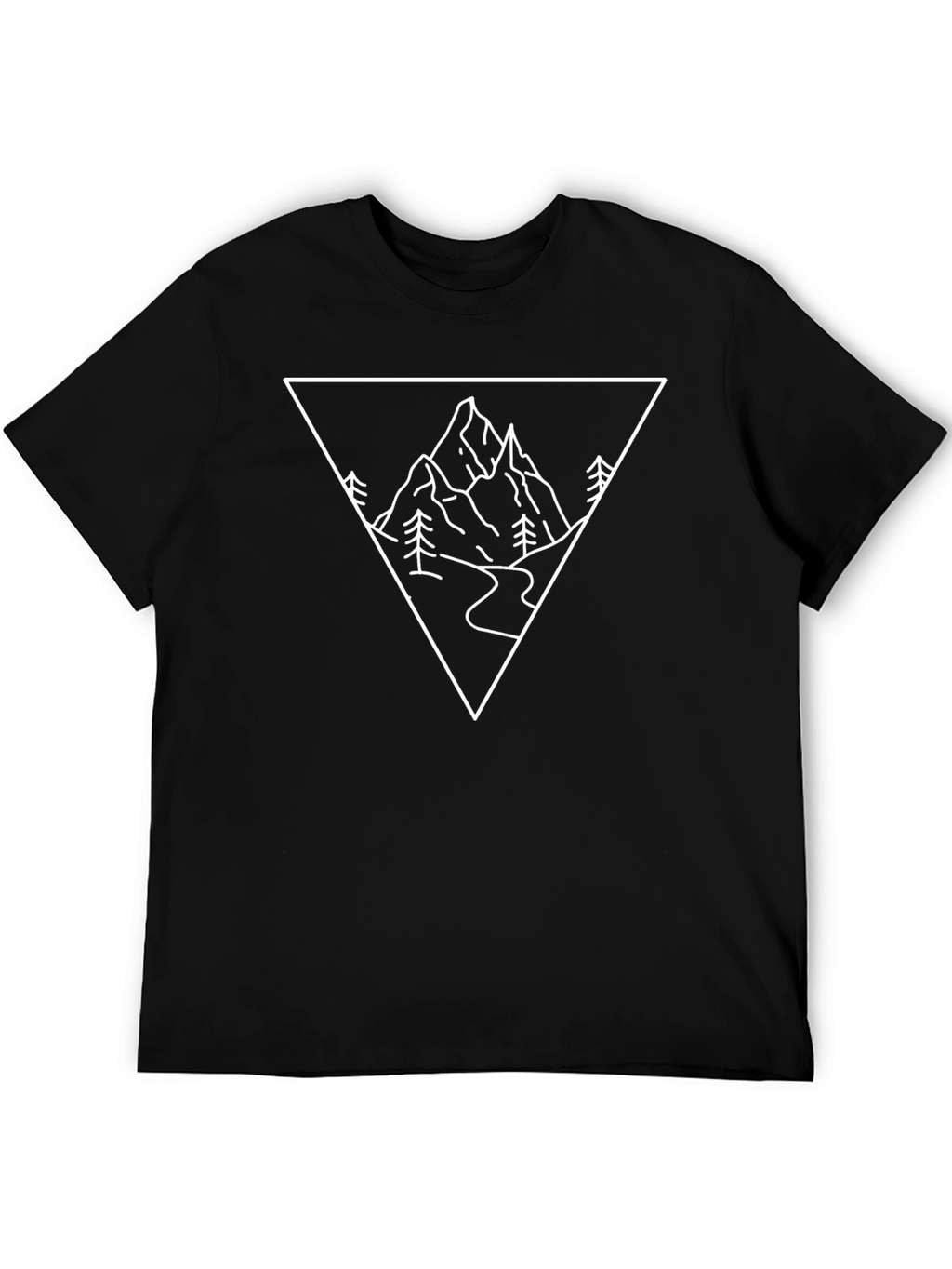 Mountain Line Art Graphic Tee