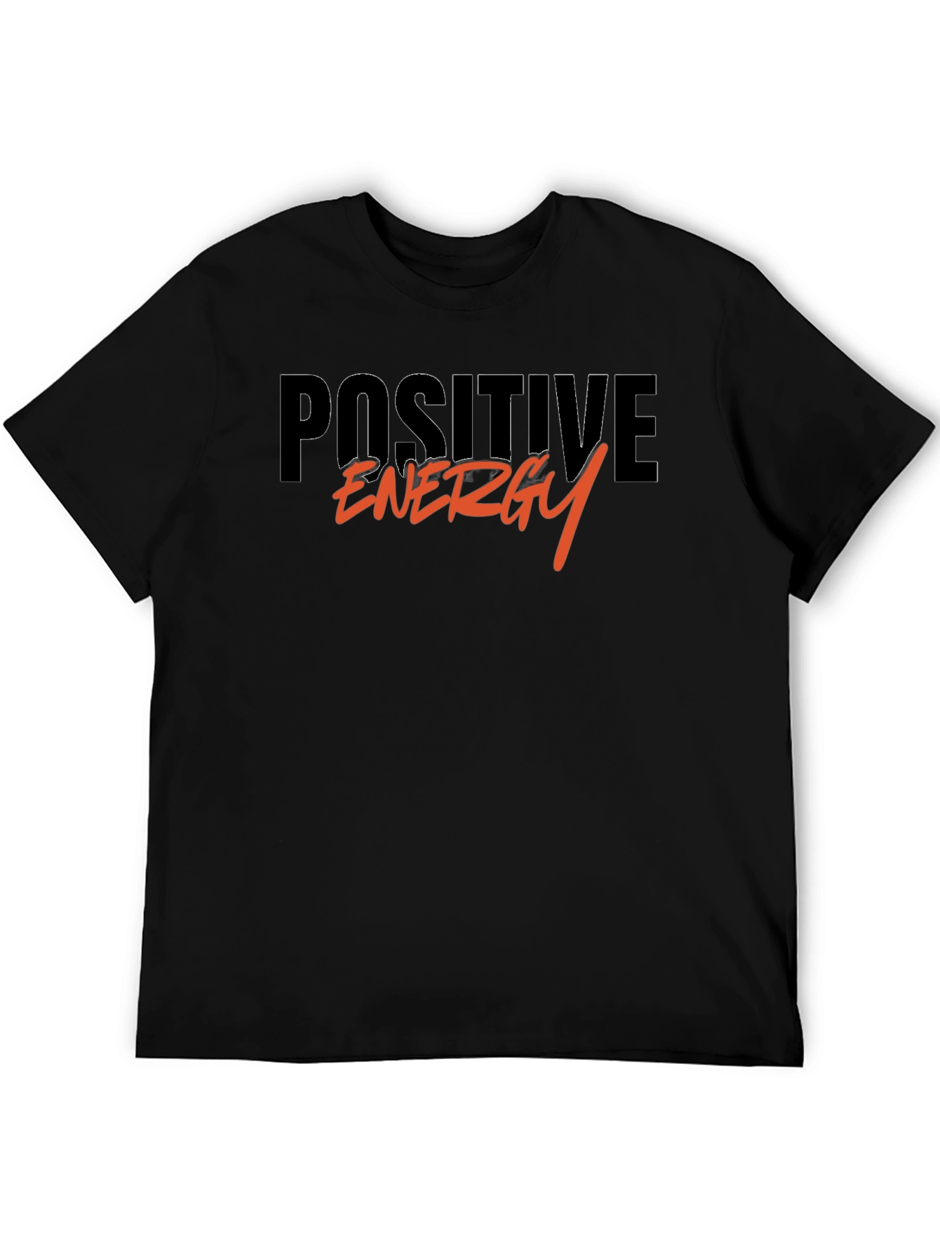 Positive Energy Graphic Black T-Shirt