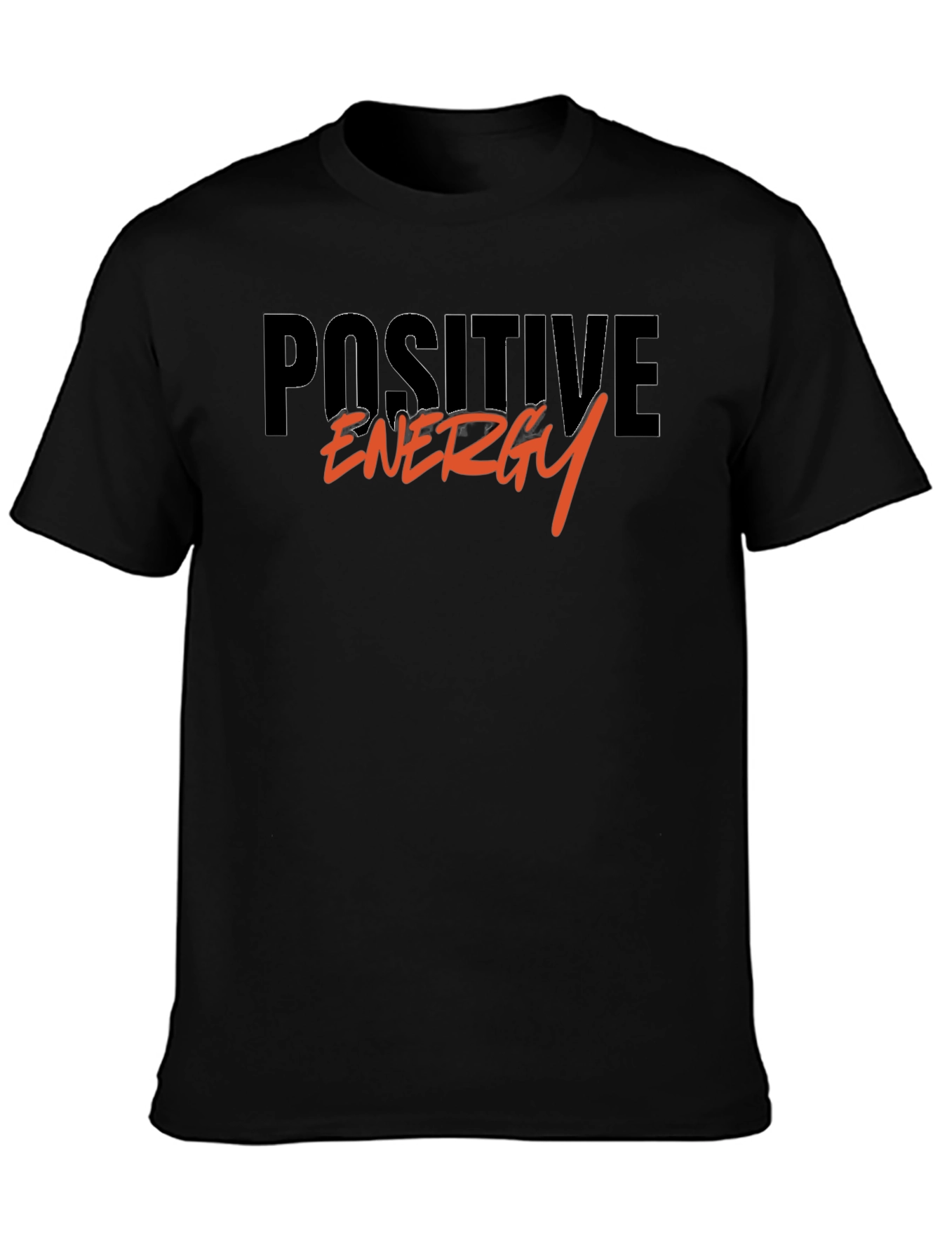 Positive Energy Graphic Black T-Shirt