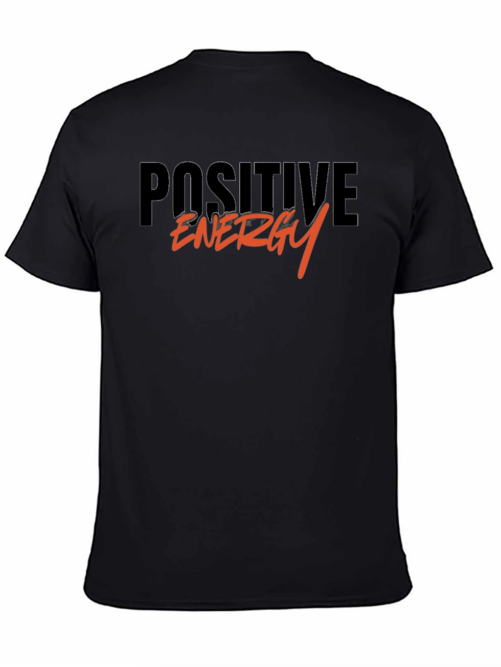 Positive Energy Graphic Black T-Shirt