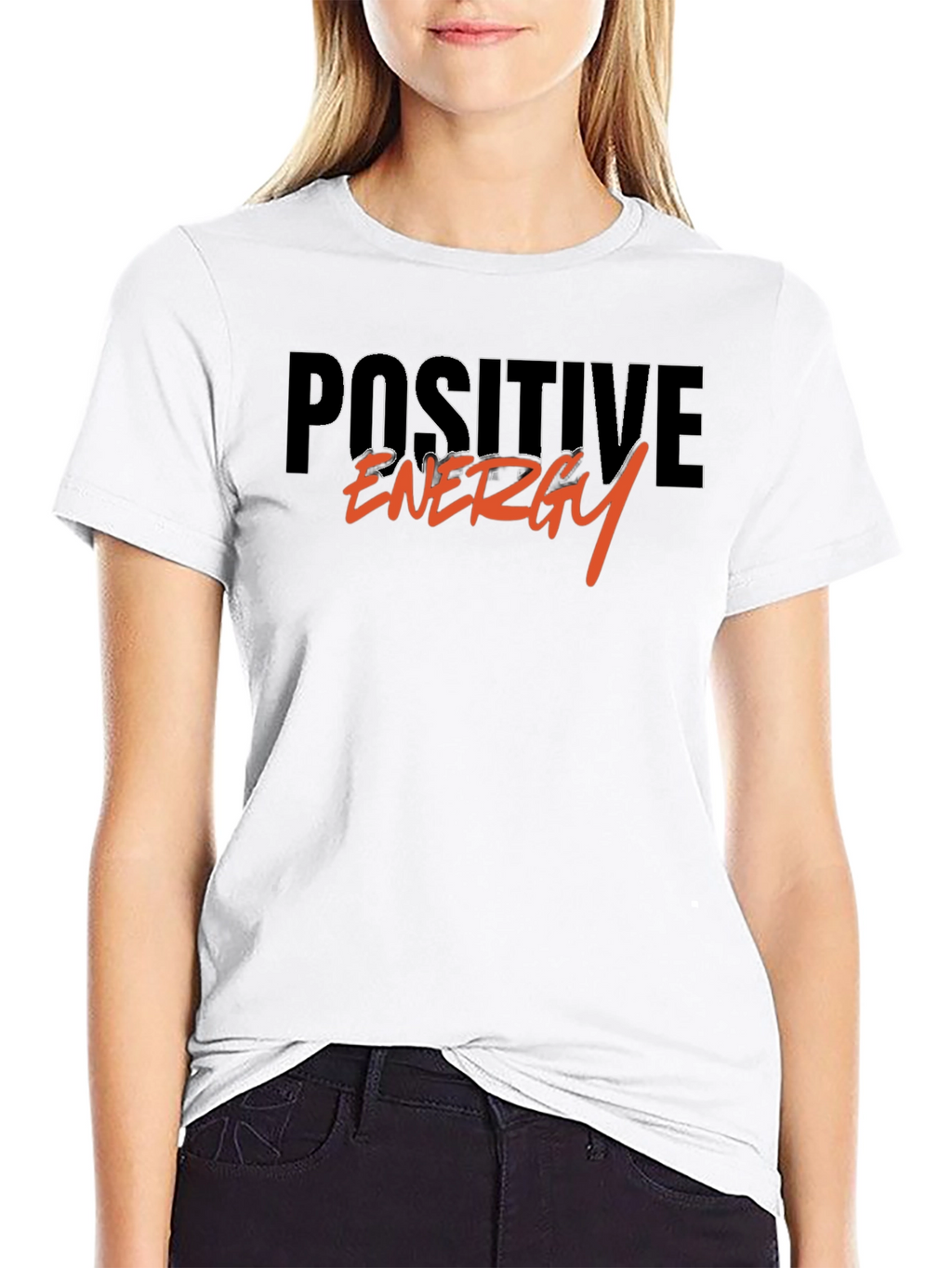 Positive Energy Graphic Black T-Shirt