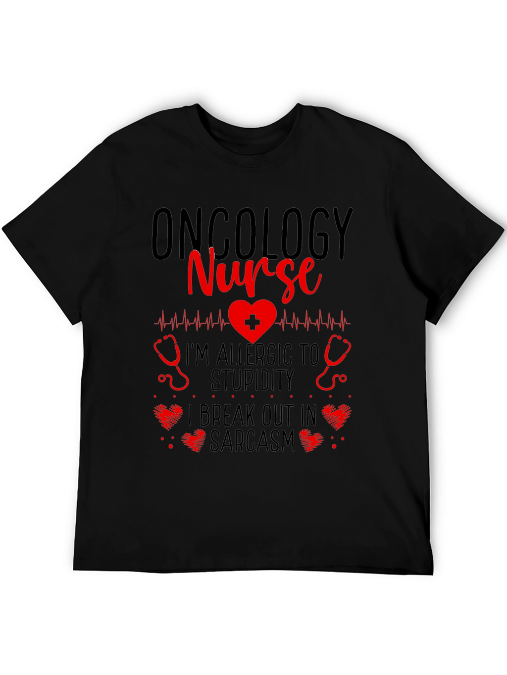 Oncology Nurse Novelty Graphic T-Shirt