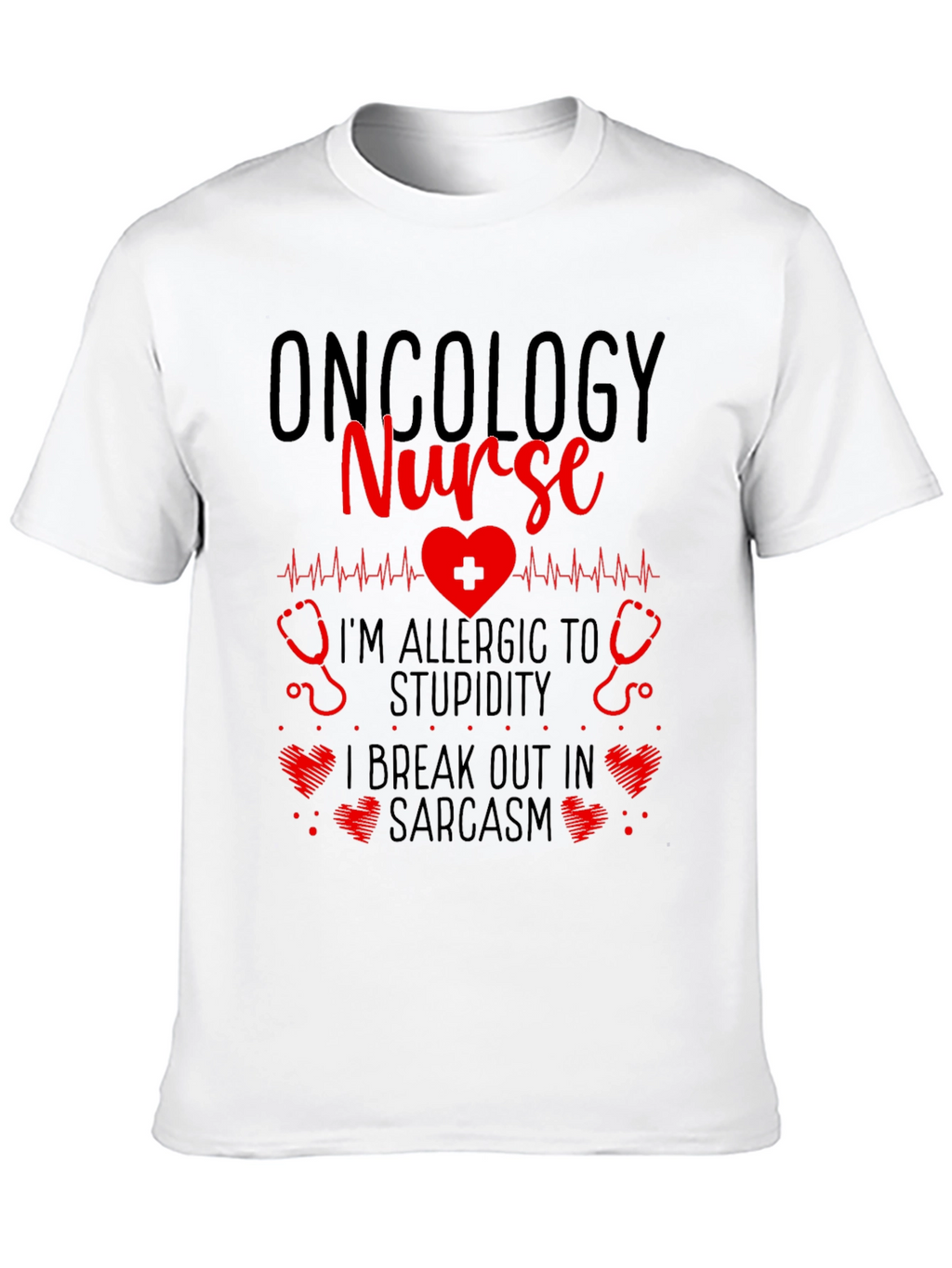 Oncology Nurse Novelty Graphic T-Shirt