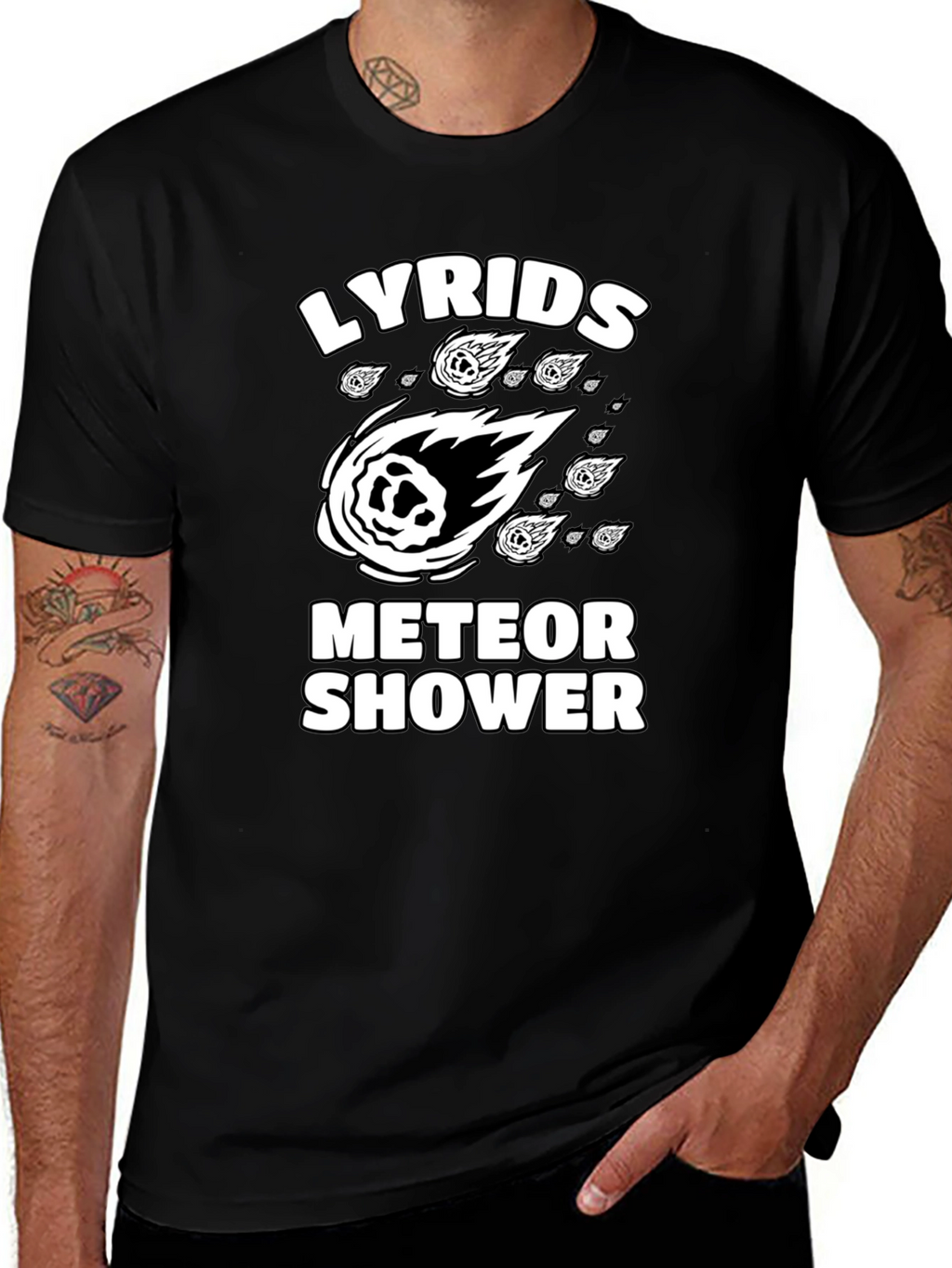 Lyrids Meteor Shower Graphic T-Shirt