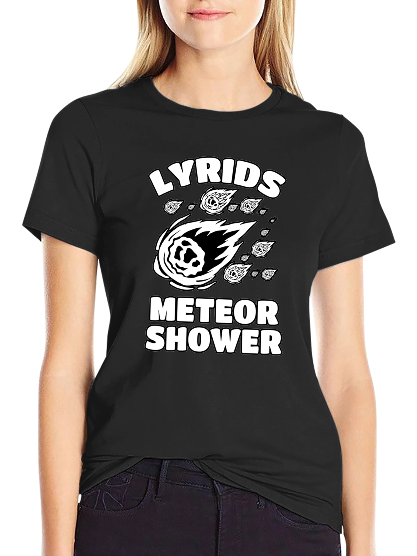 Lyrids Meteor Shower Graphic T-Shirt