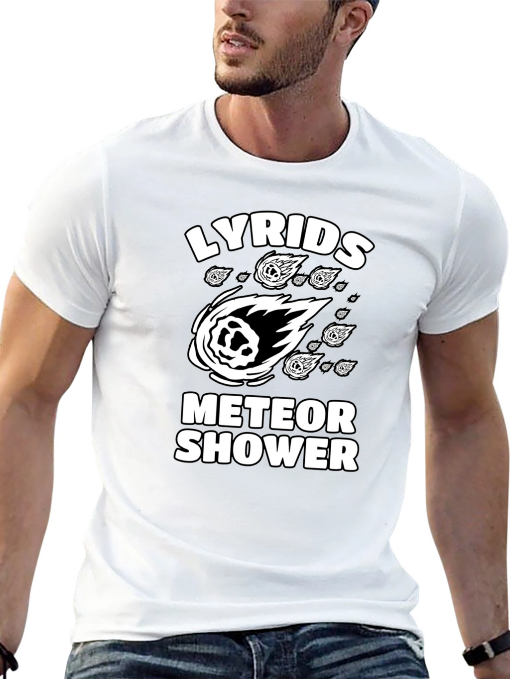 Lyrids Meteor Shower Graphic T-Shirt