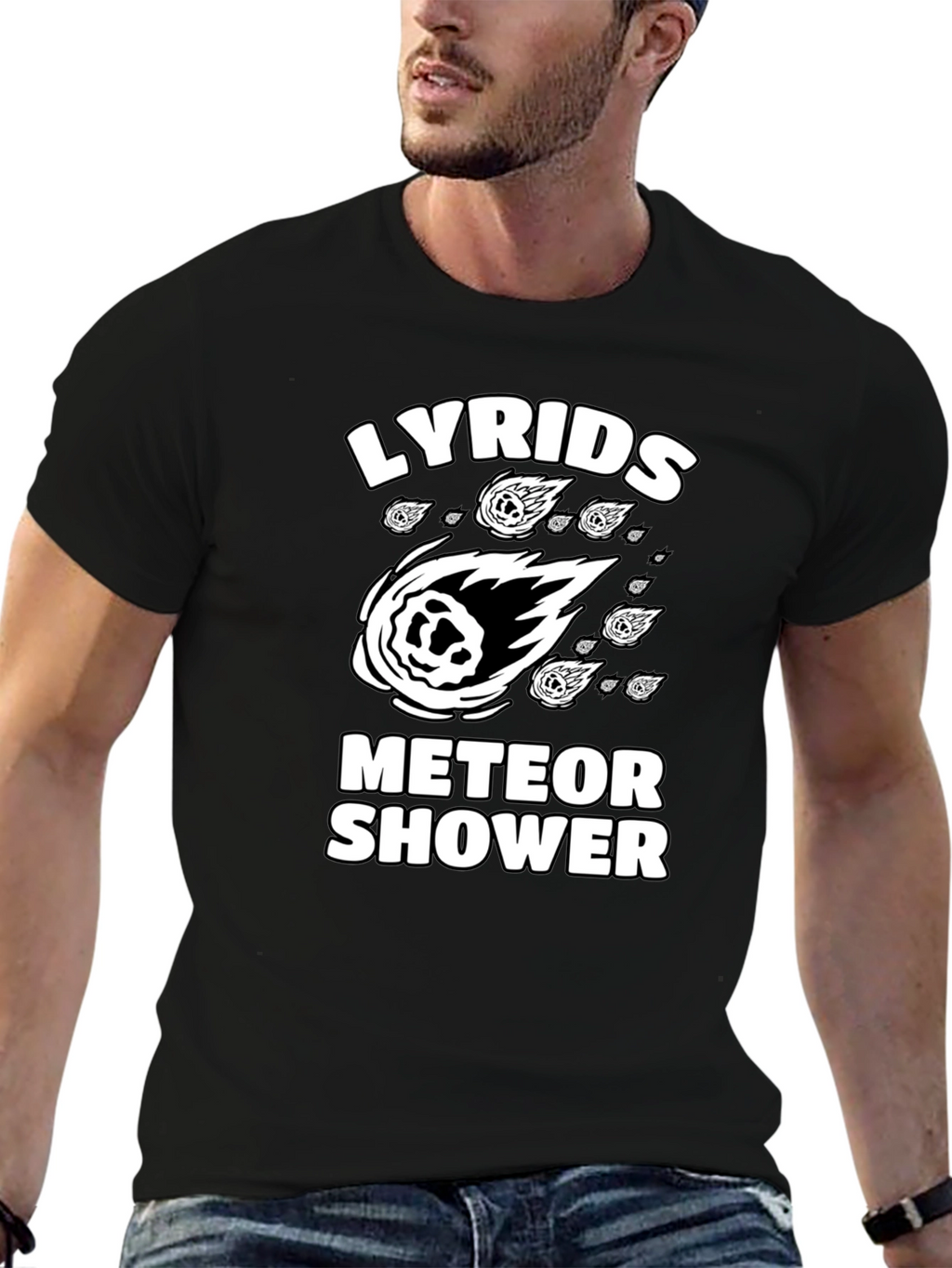 Lyrids Meteor Shower Graphic T-Shirt