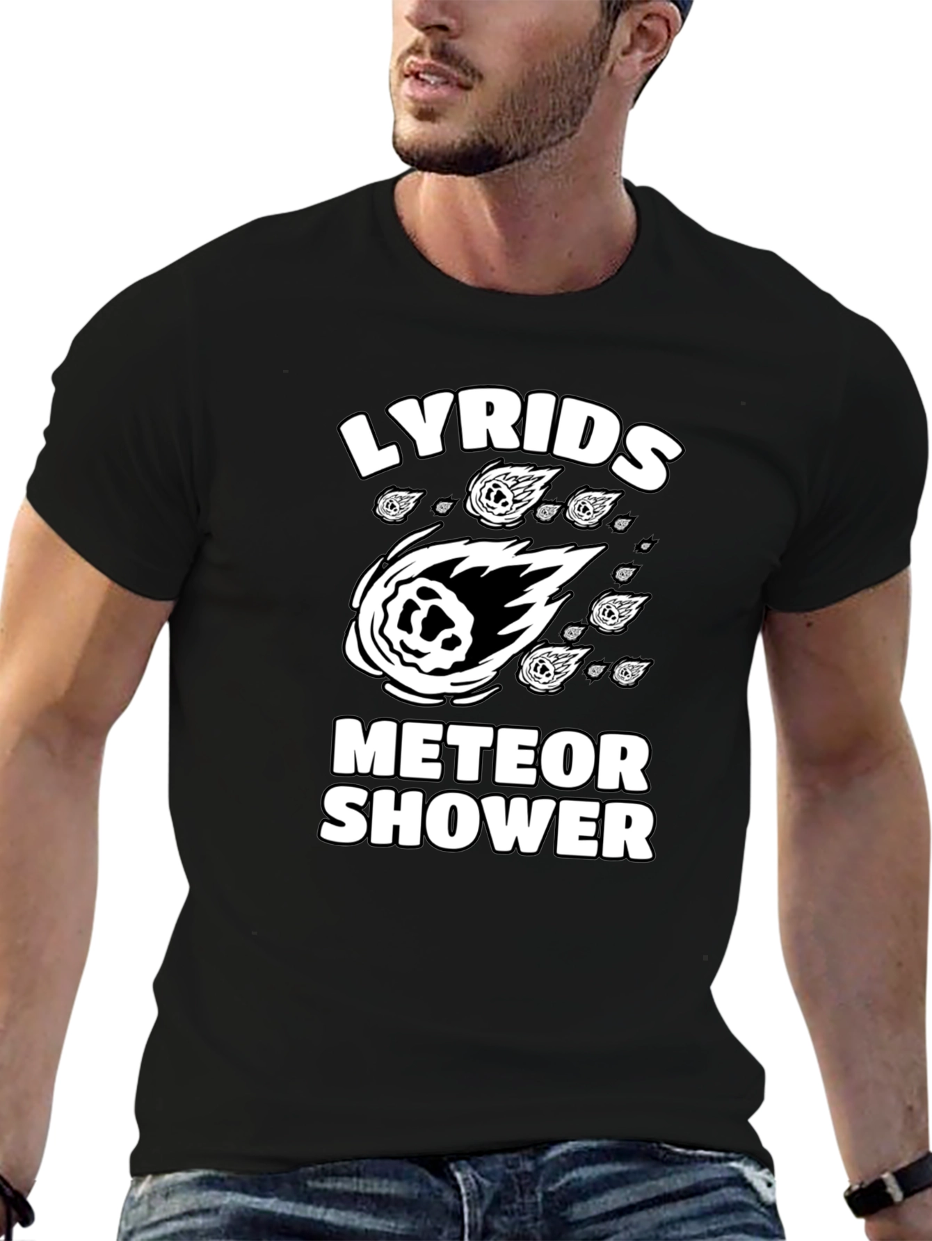 Lyrids Meteor Shower Graphic T-Shirt