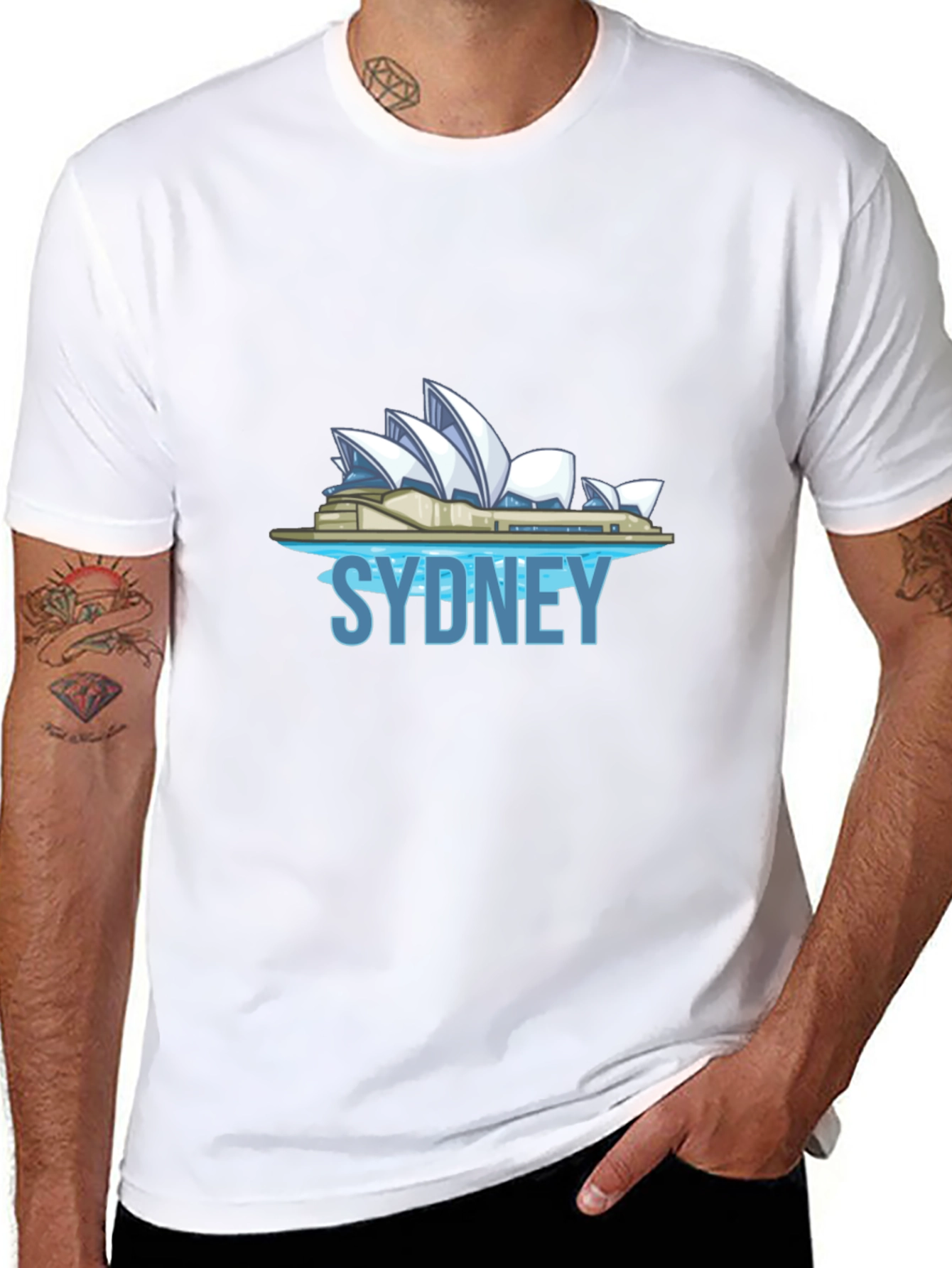 Sydney Opera House Graphic T-Shirt - Black