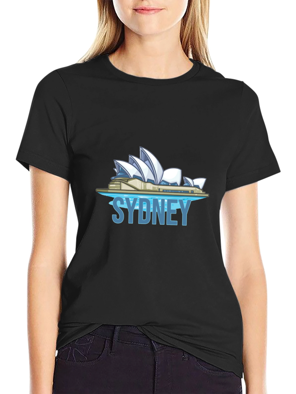 Sydney Opera House Graphic T-Shirt - Black