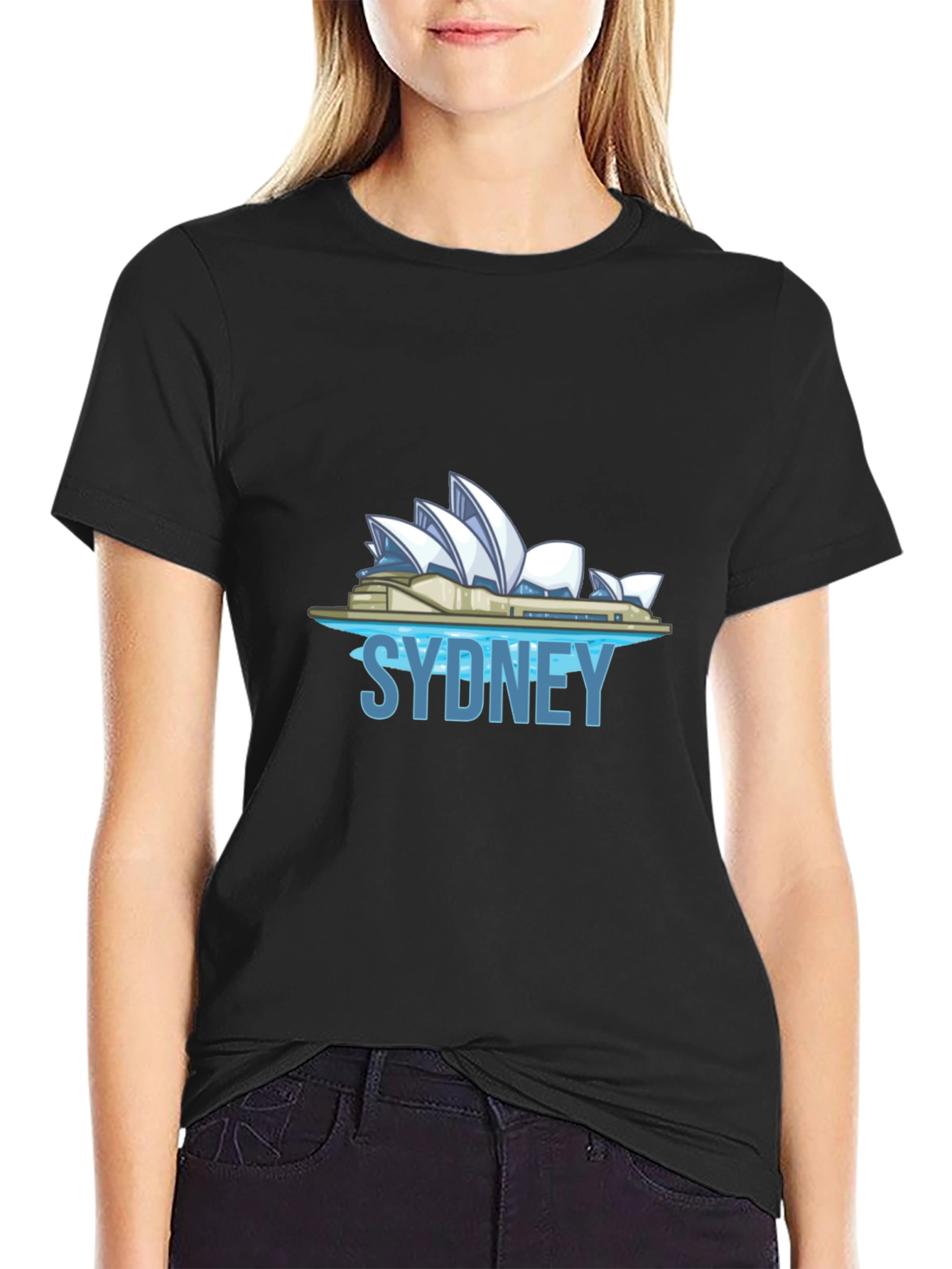Sydney Opera House Graphic T-Shirt - Black