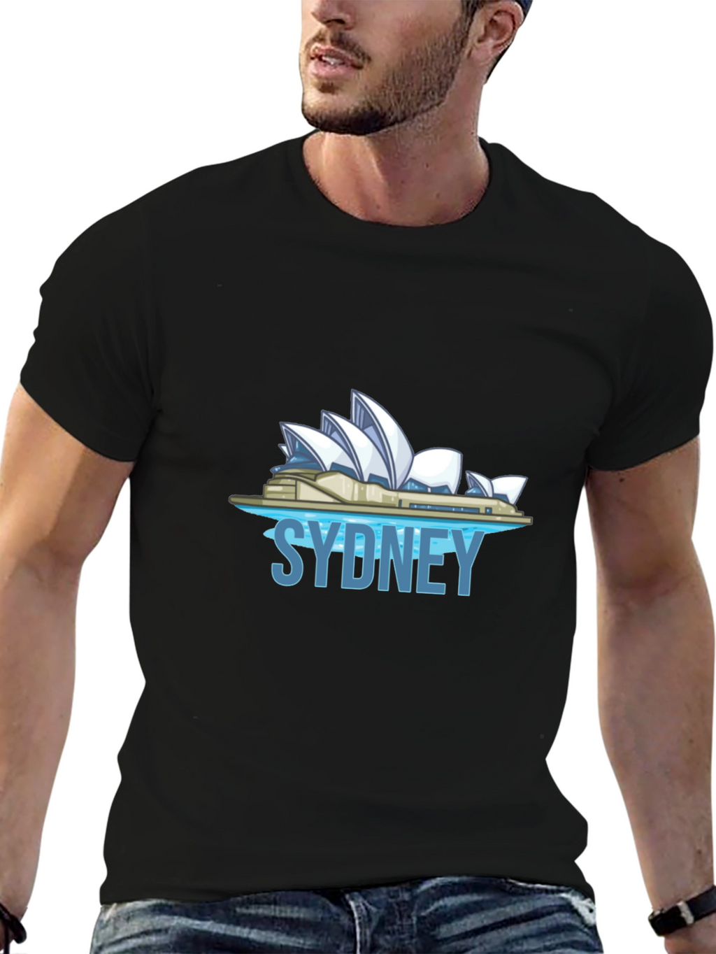 Sydney Opera House Graphic T-Shirt - Black
