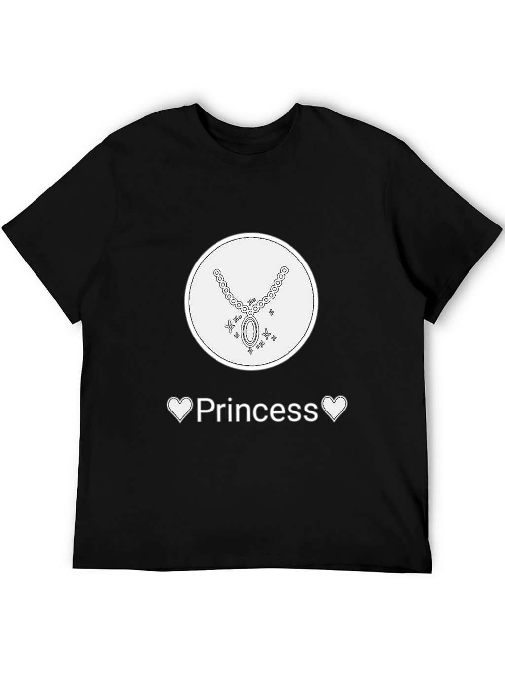 Princess Graphic Tee - Necklace Design Soft Fabric