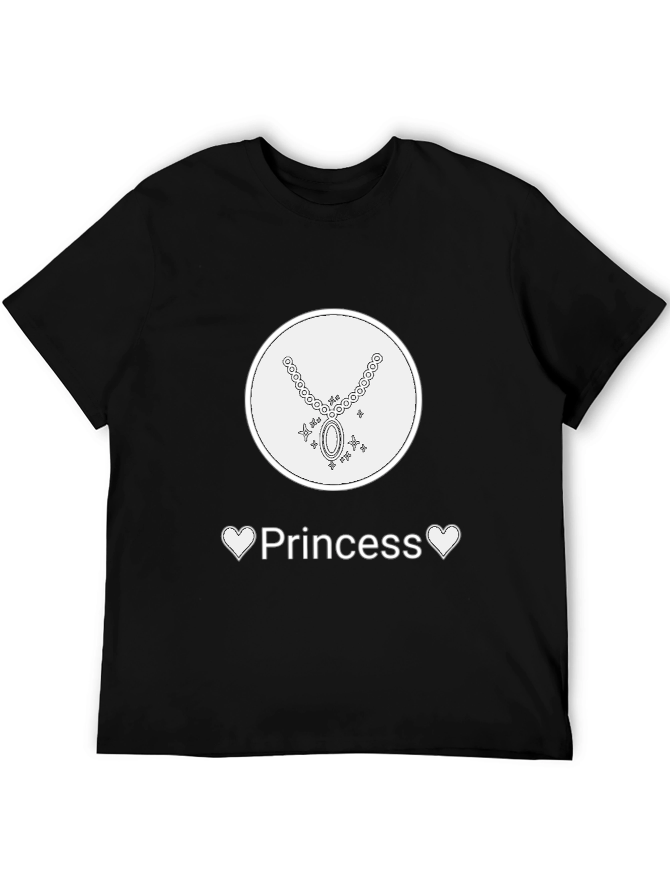 Princess Graphic Tee - Necklace Design Soft Fabric
