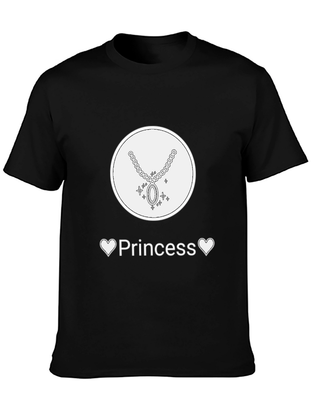 Princess Graphic Tee - Necklace Design Soft Fabric