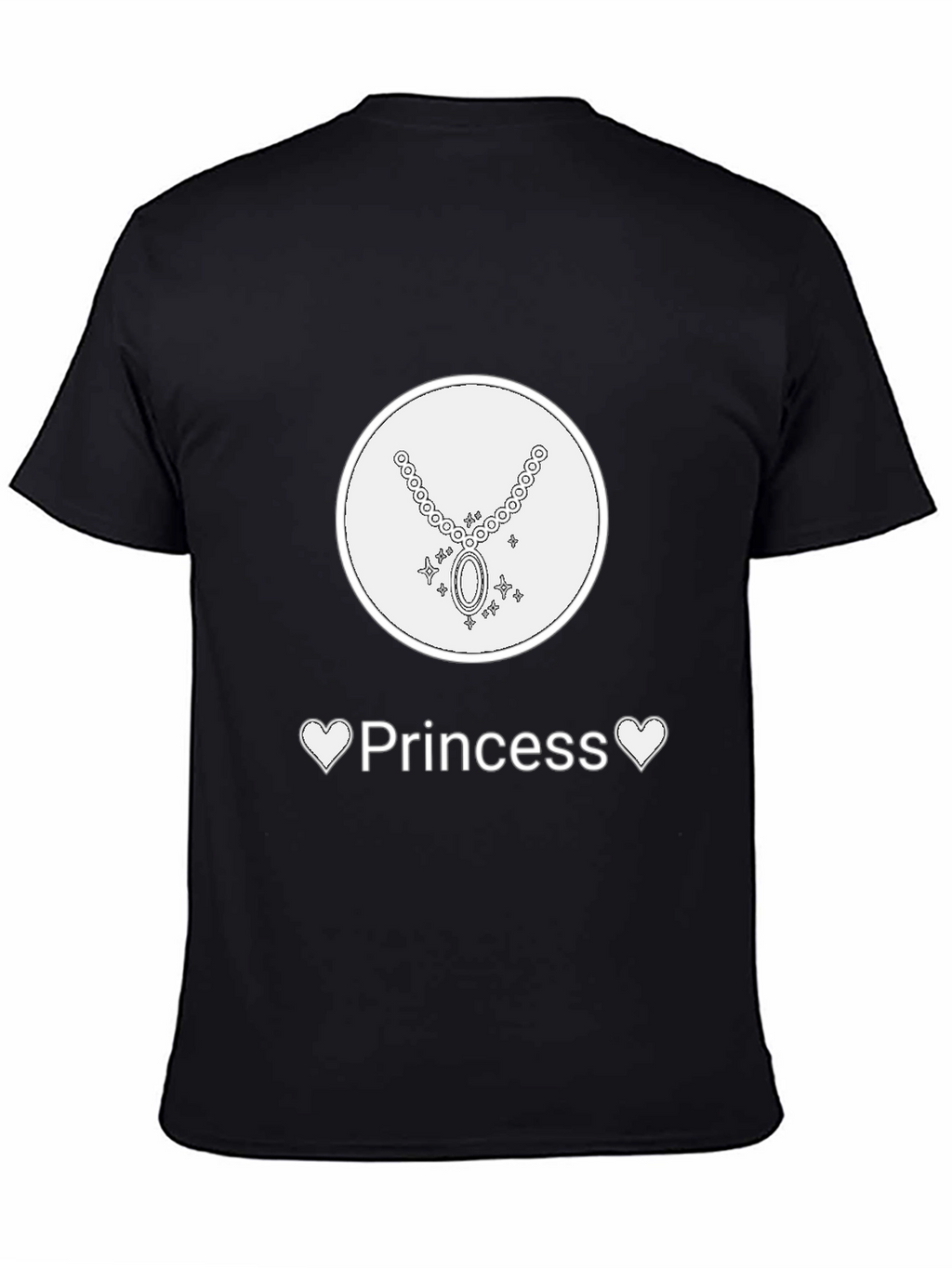 Princess Graphic Tee - Necklace Design Soft Fabric