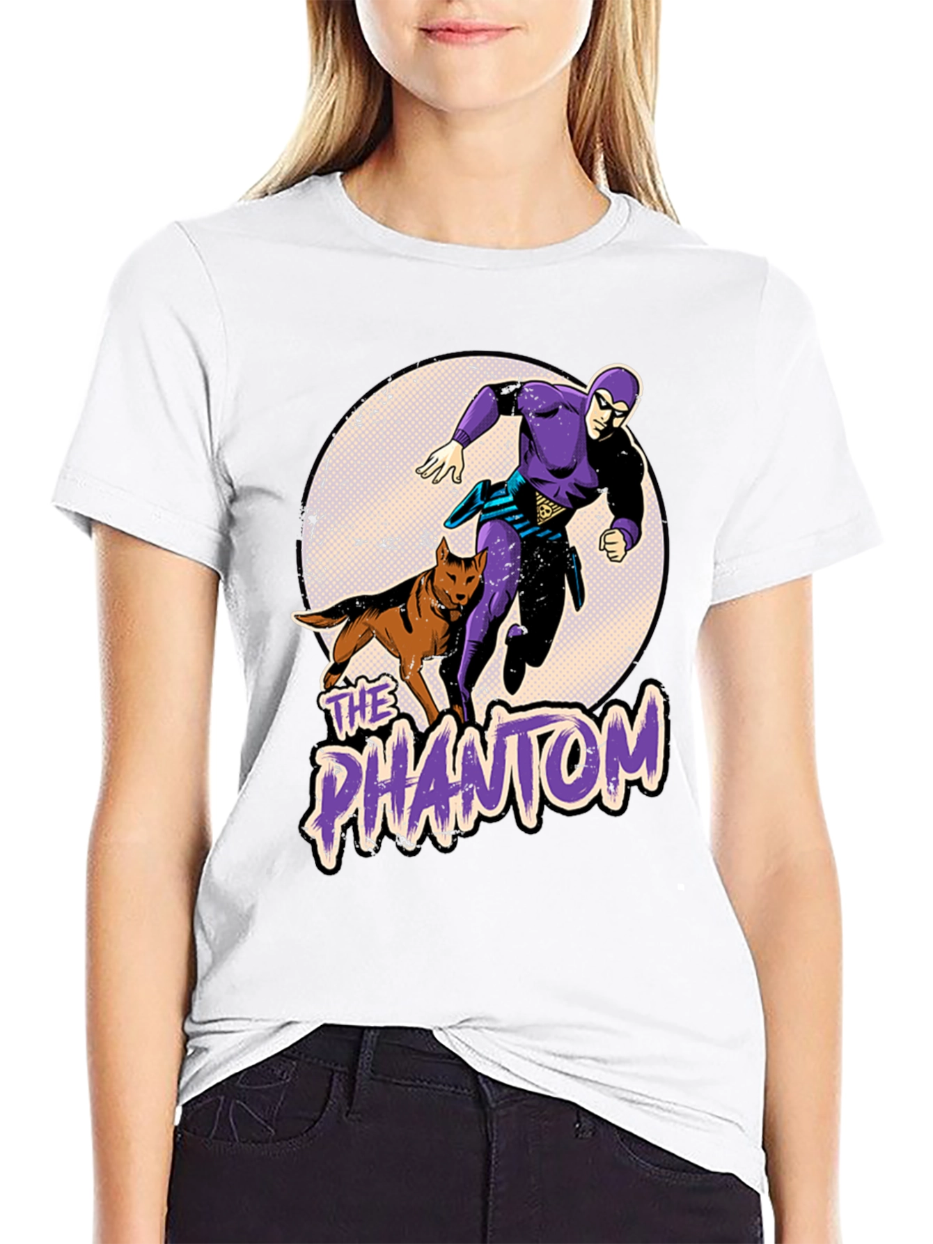 The Phantom Graphic T-Shirt: Retro Comic Style