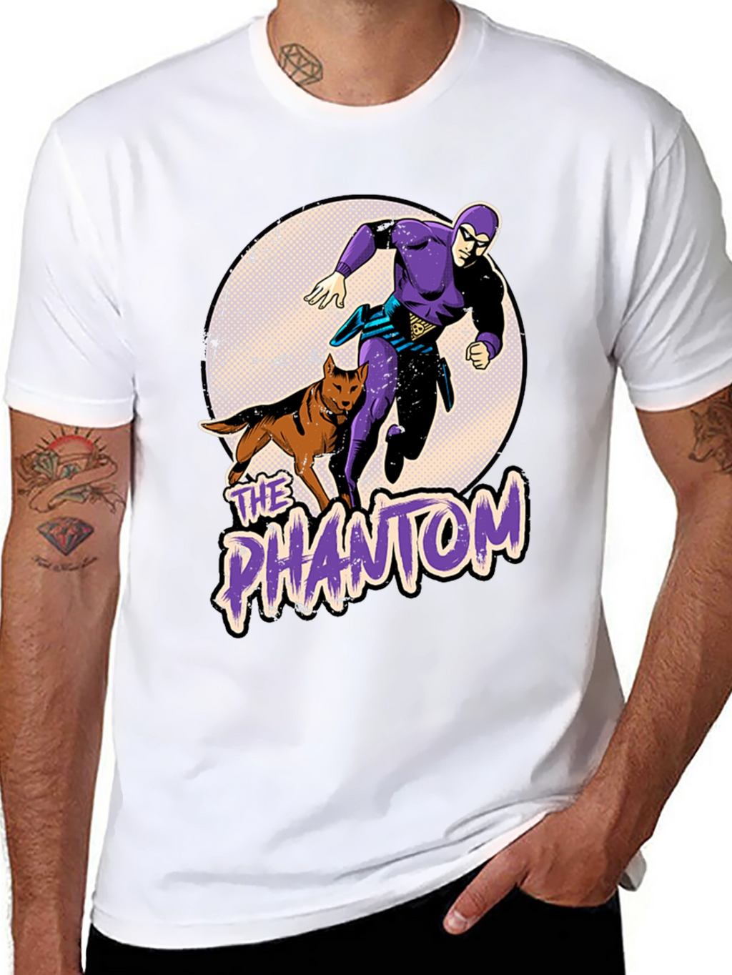 The Phantom Graphic T-Shirt: Retro Comic Style