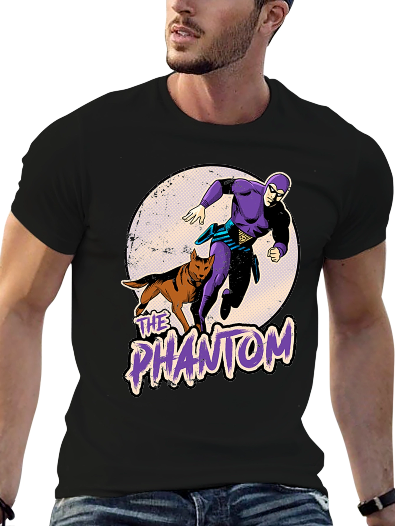 The Phantom Graphic T-Shirt: Retro Comic Style