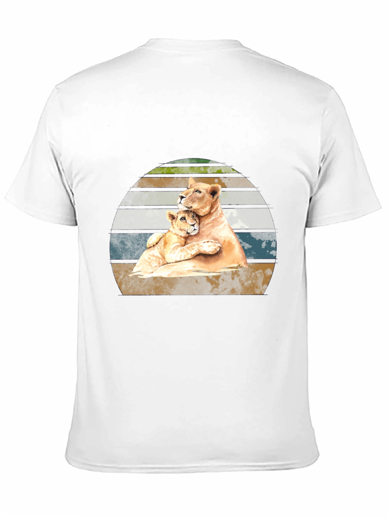 Lioness Love T-Shirt - Black Animal Graphic Tee