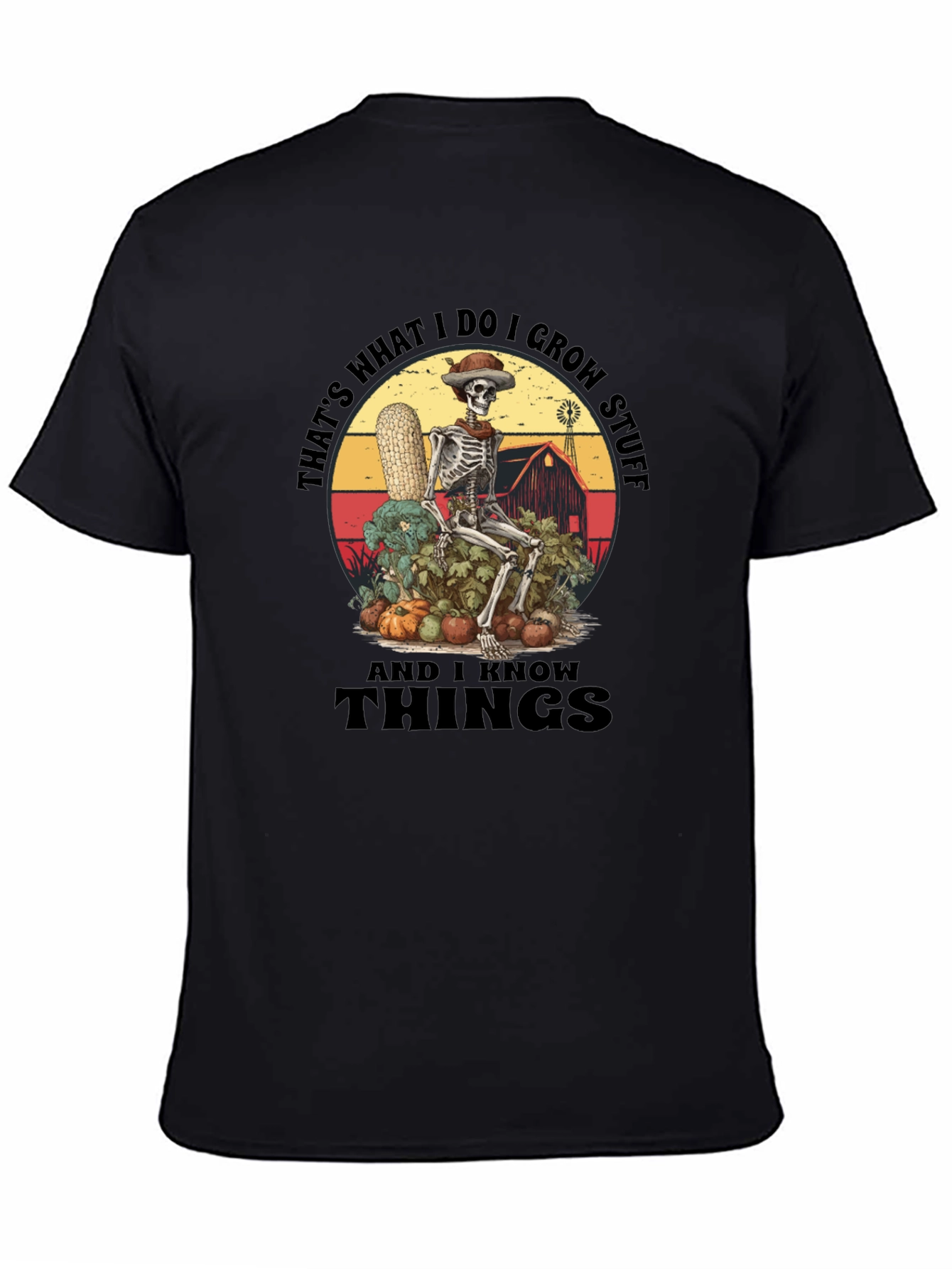 Skeleton Gardener Graphic T-Shirt