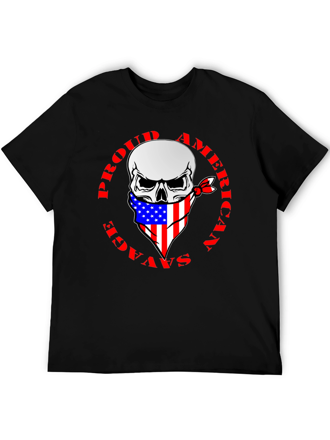 Proud American Savage Skull T-Shirt