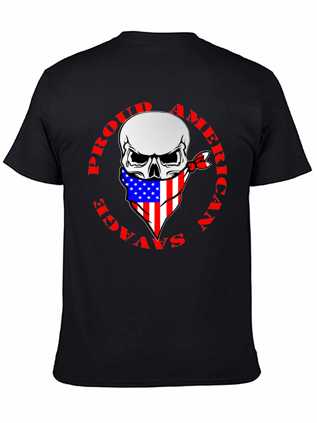 Proud American Savage Skull T-Shirt