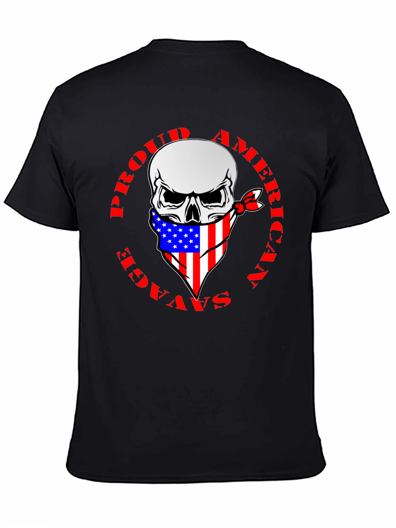 Proud American Savage Skull T-Shirt