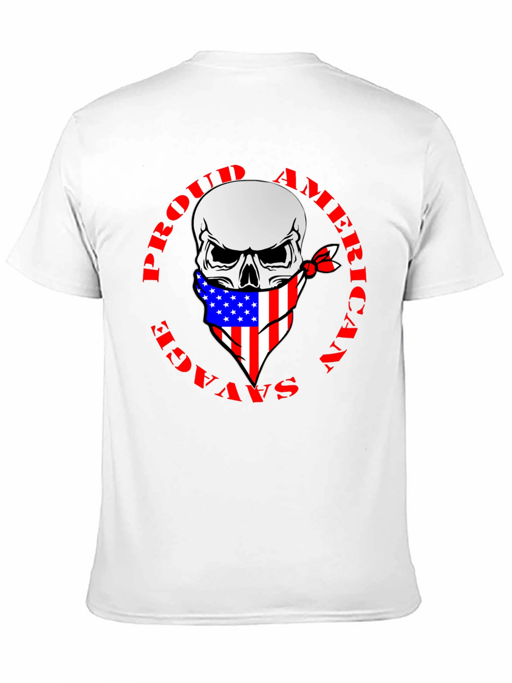 Proud American Savage Skull T-Shirt