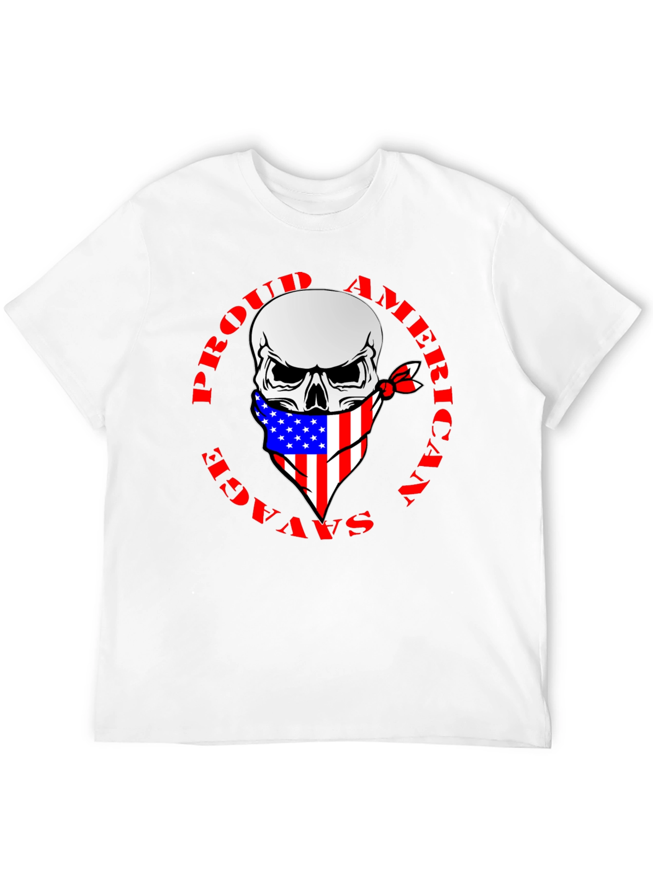Proud American Savage Skull T-Shirt