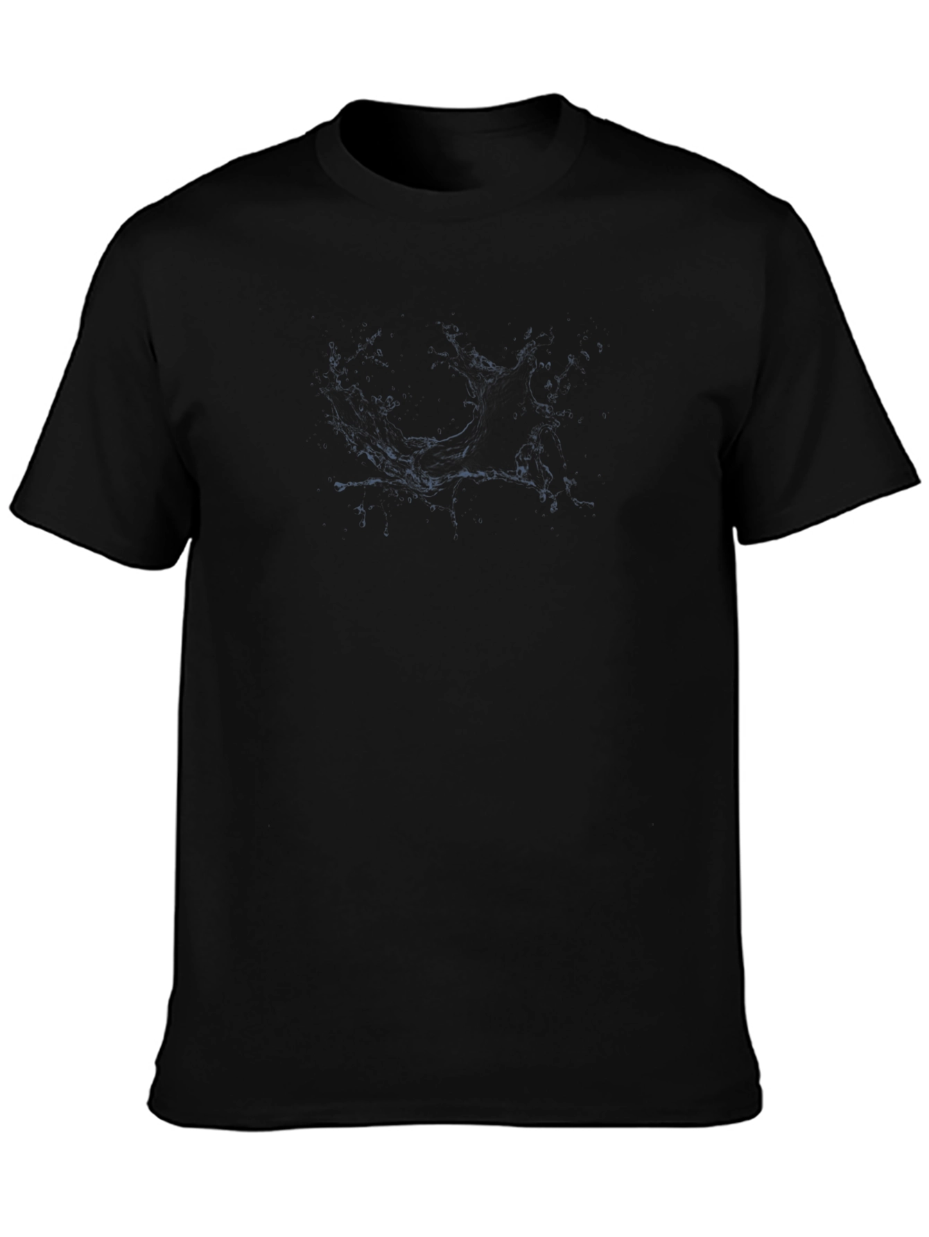 Mens Black Short Sleeve Graphic Tee