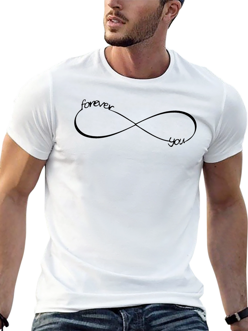 Forever You Infinity Symbol Graphic T-Shirt