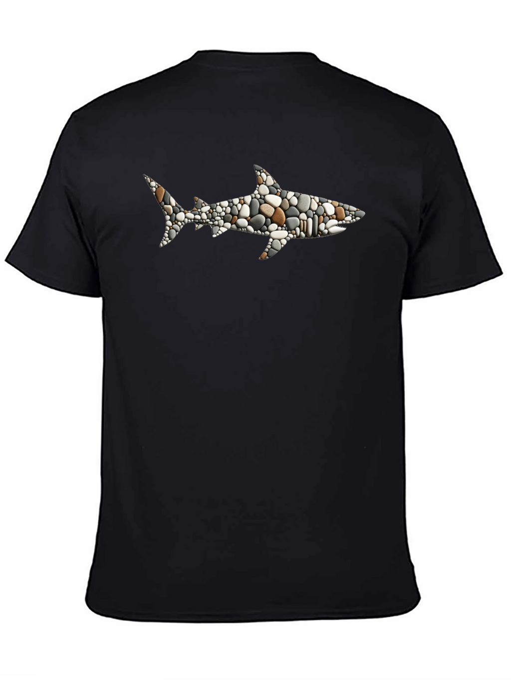 Stone Shark Graphic T-Shirt - Black