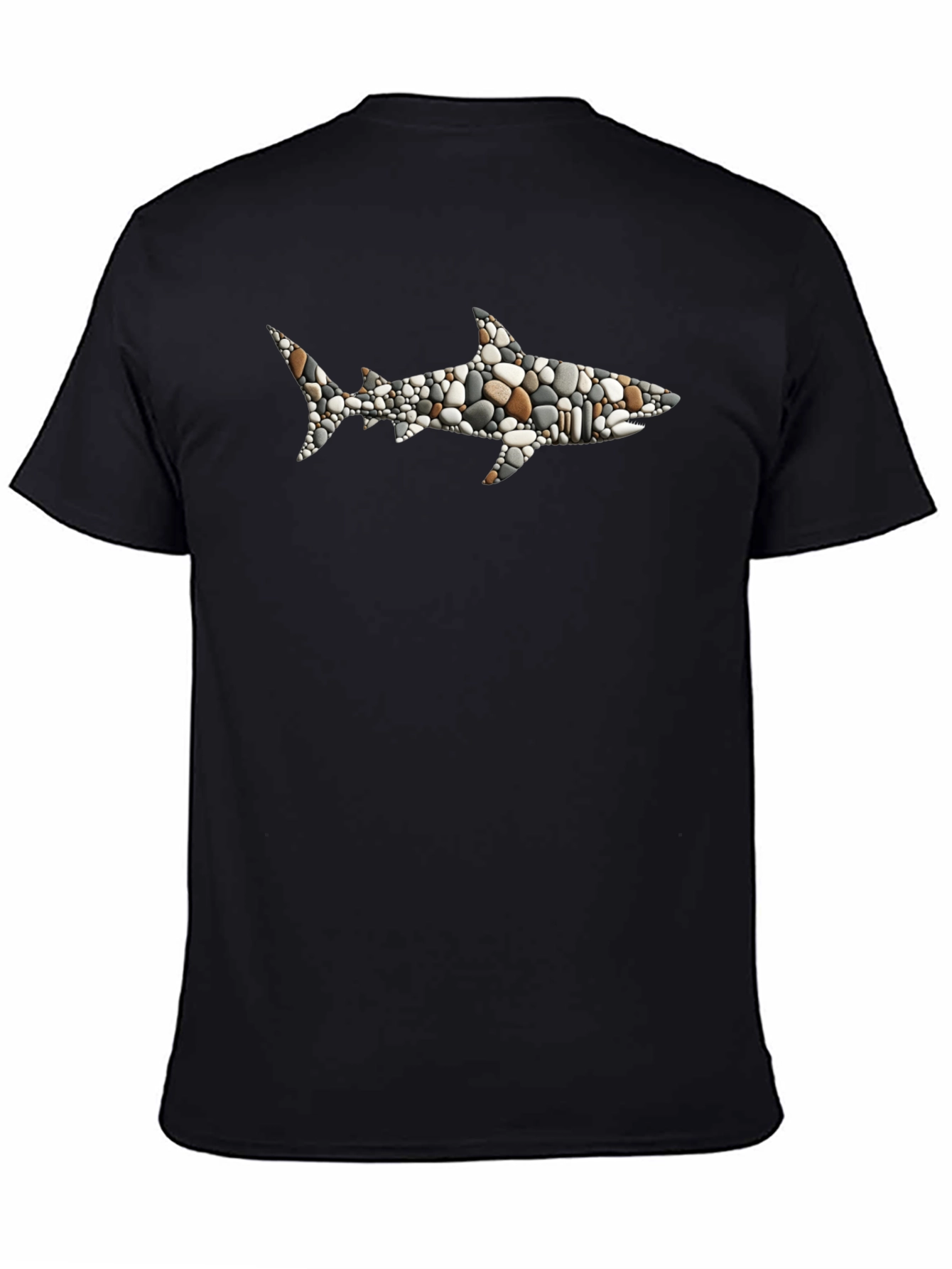 Stone Shark Graphic T-Shirt - Black