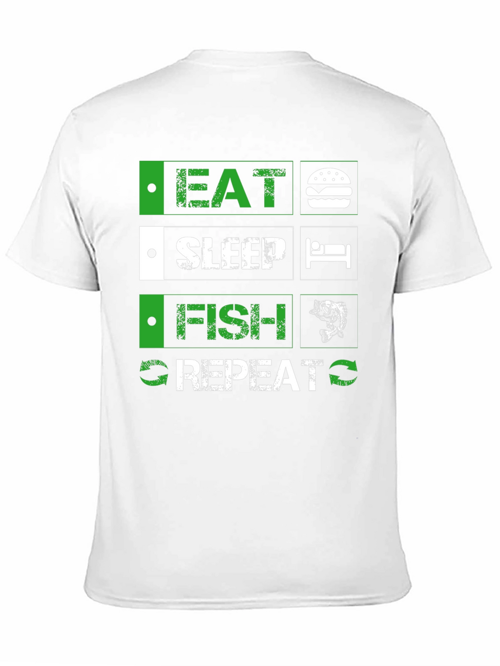 Eat Sleep Fish Repeat Graphic Tee