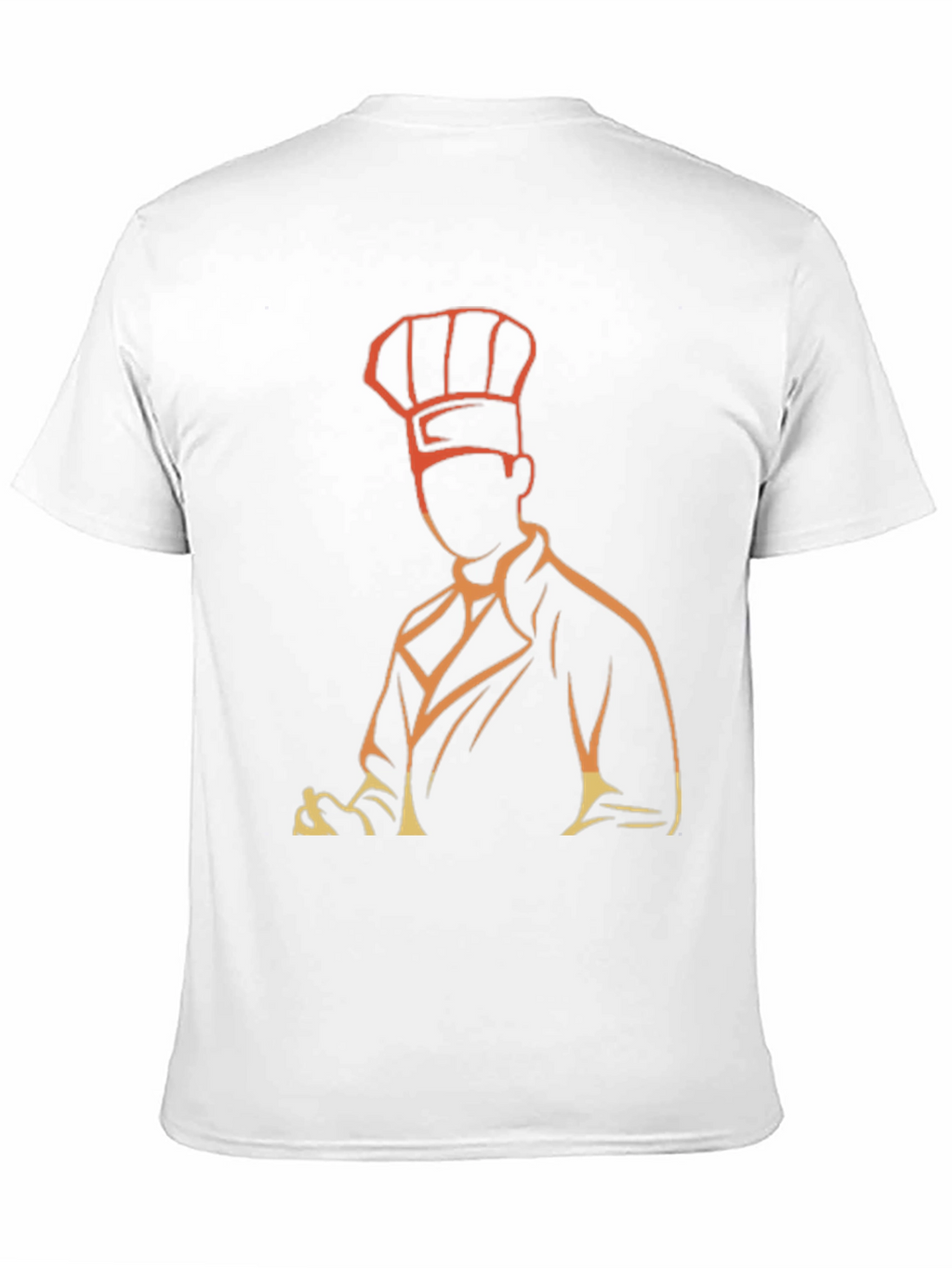 Chef Silhouette Graphic T-Shirt - Black