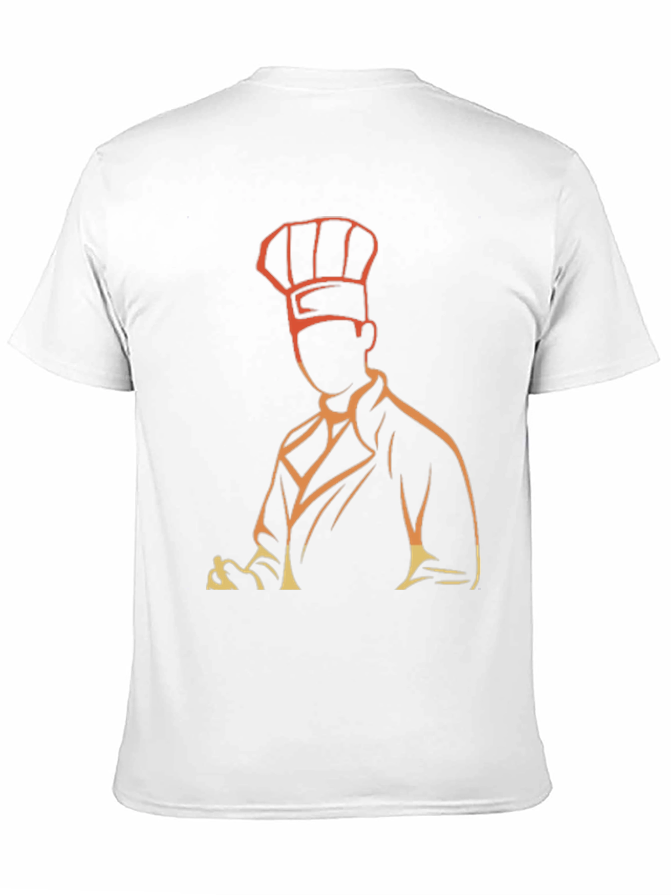 Chef Silhouette Graphic T-Shirt - Black