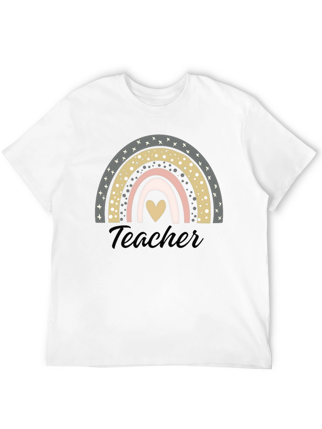 Teacher Rainbow Heart T-Shirt - Unisex