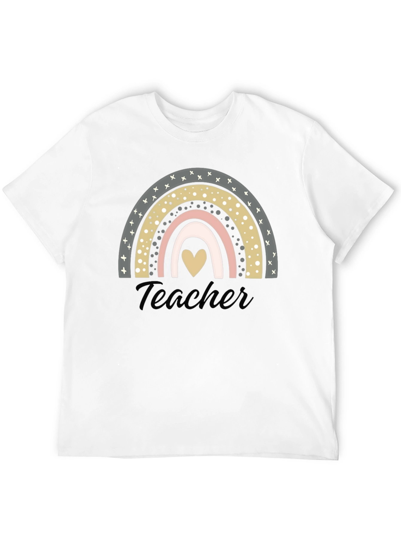 Teacher Rainbow Heart T-Shirt - Unisex