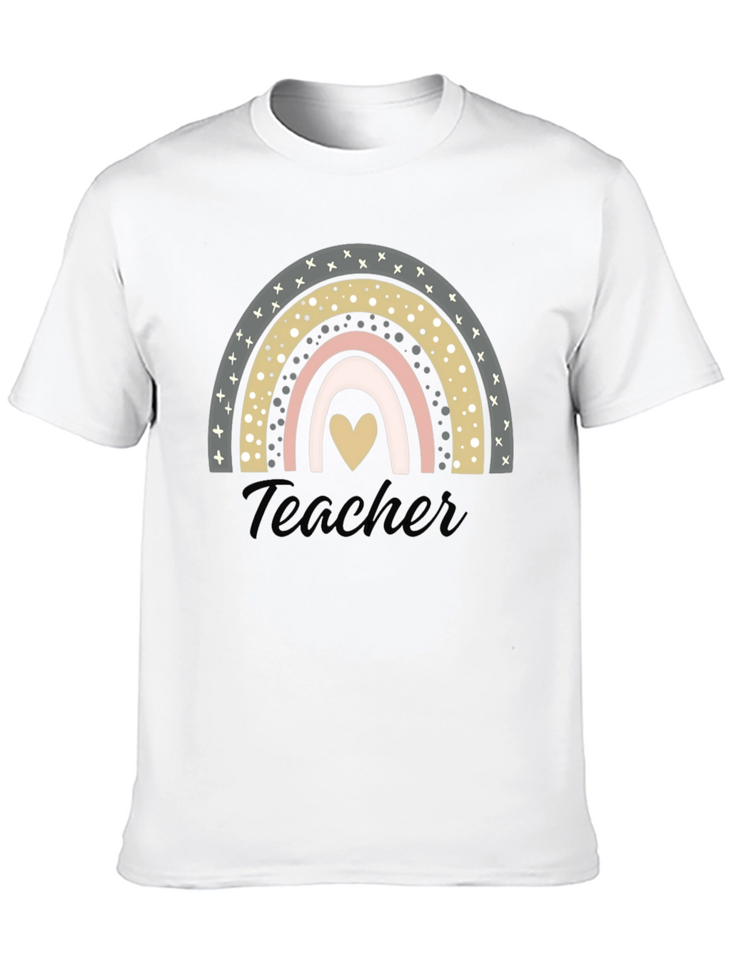 Teacher Rainbow Heart T-Shirt - Unisex