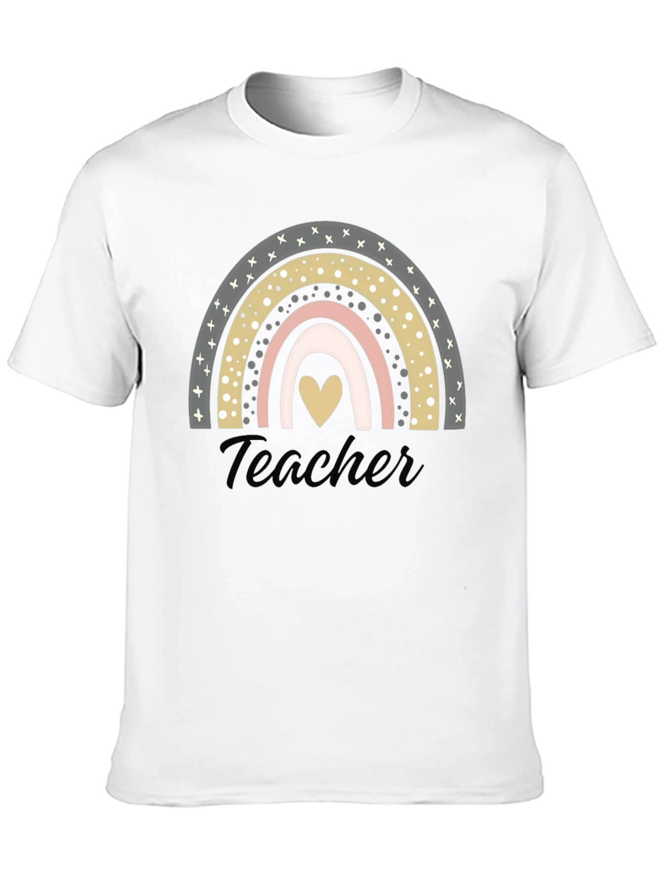 Teacher Rainbow Heart T-Shirt - Unisex