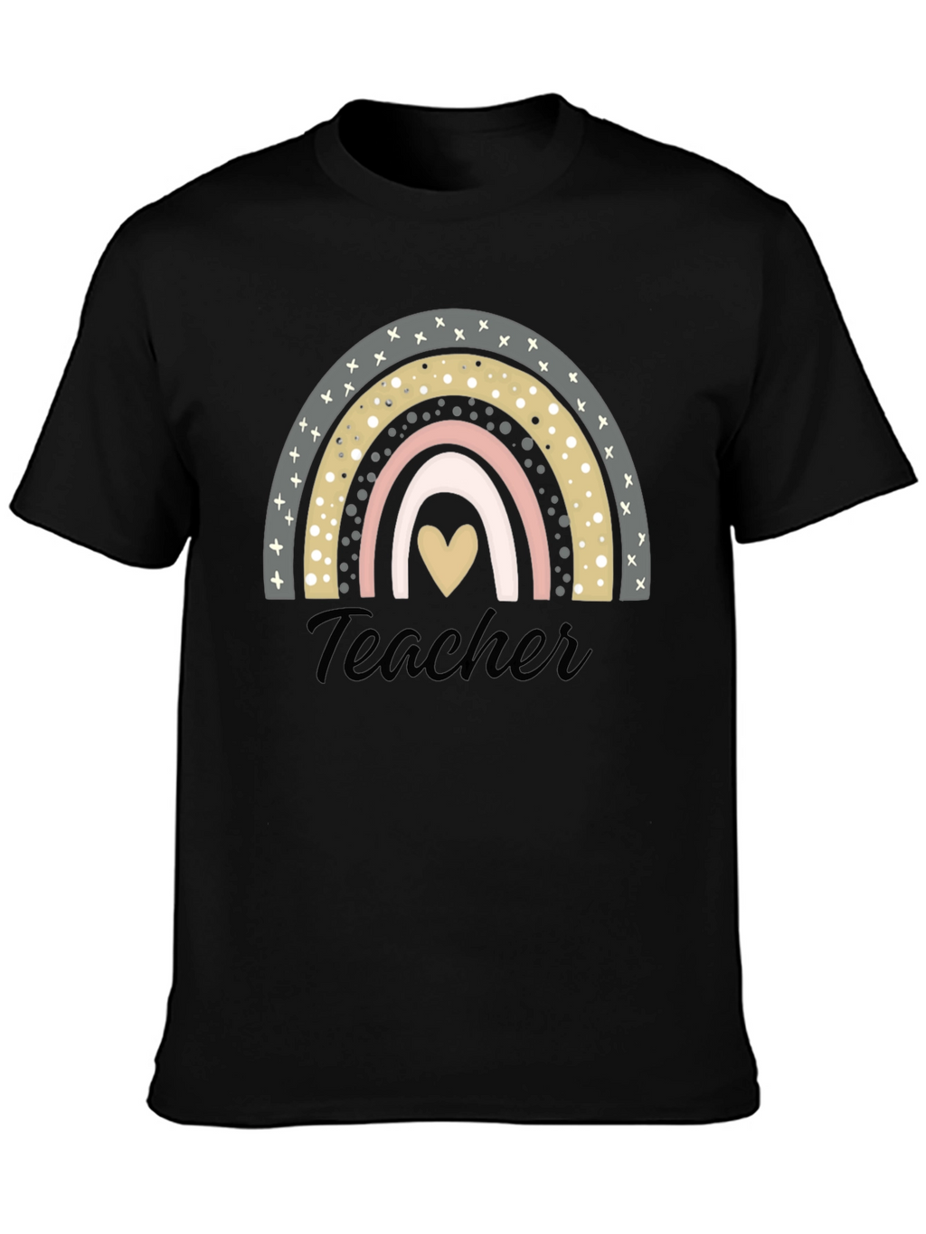 Teacher Rainbow Heart T-Shirt - Unisex