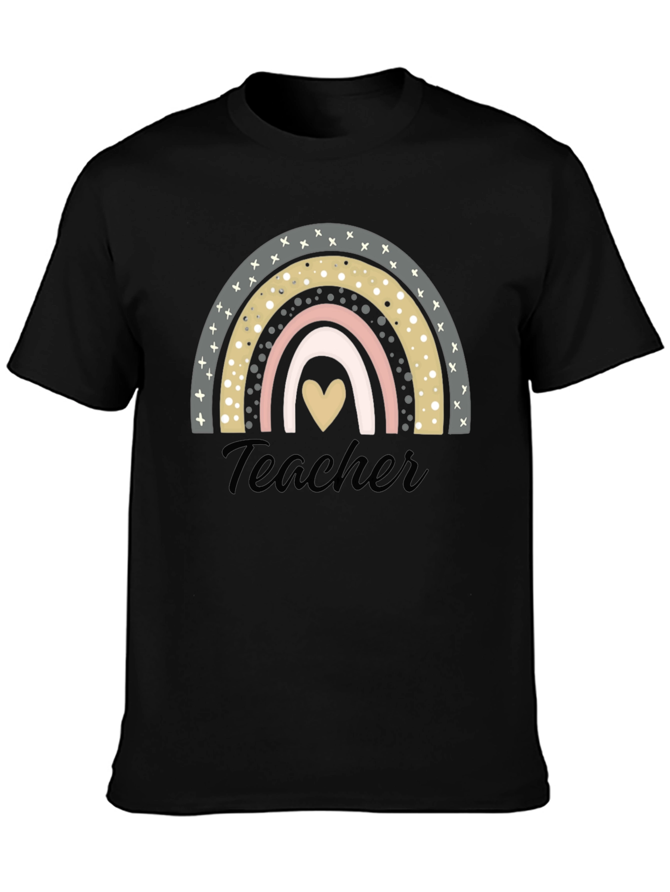 Teacher Rainbow Heart T-Shirt - Unisex