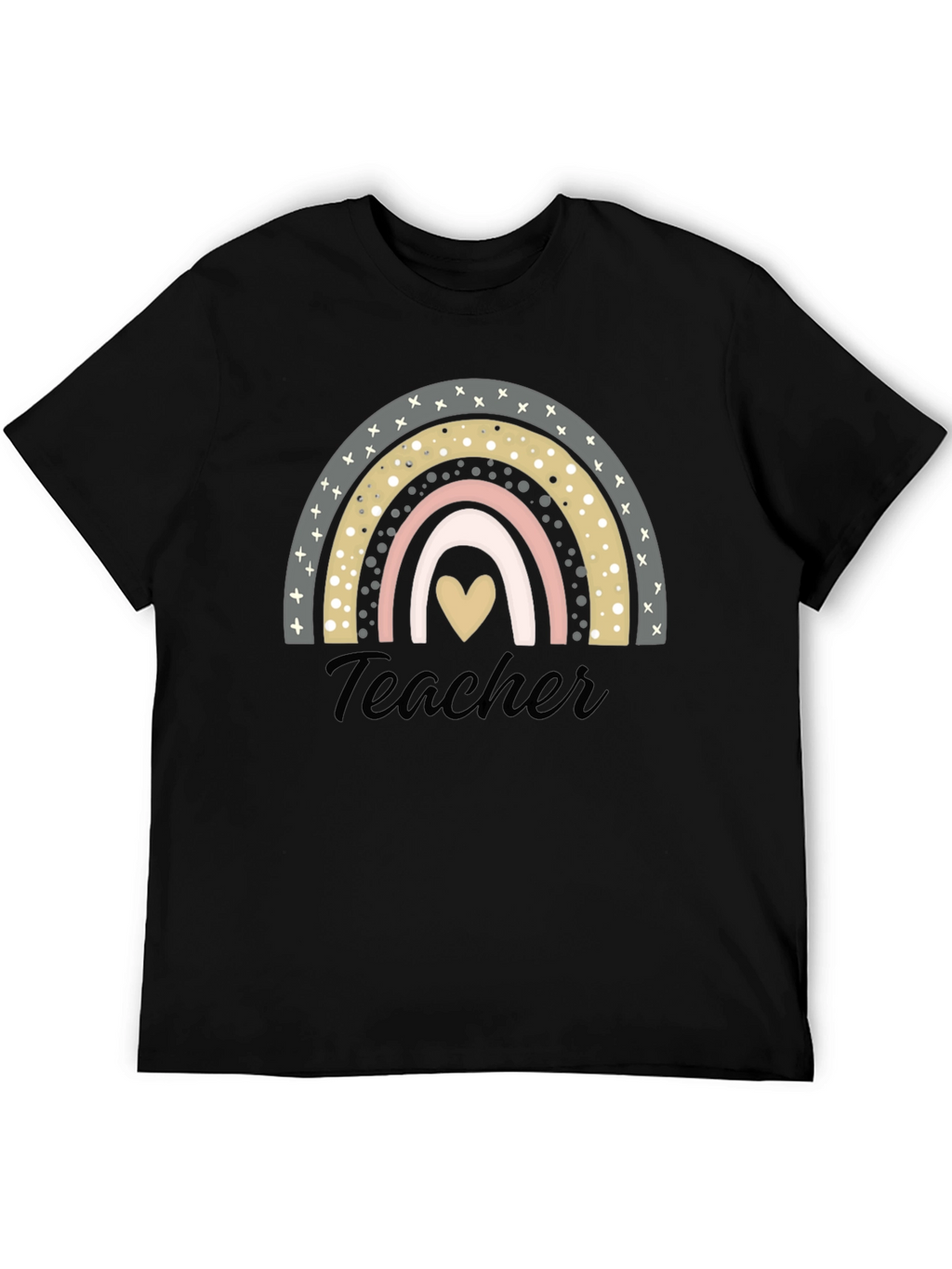 Teacher Rainbow Heart T-Shirt - Unisex