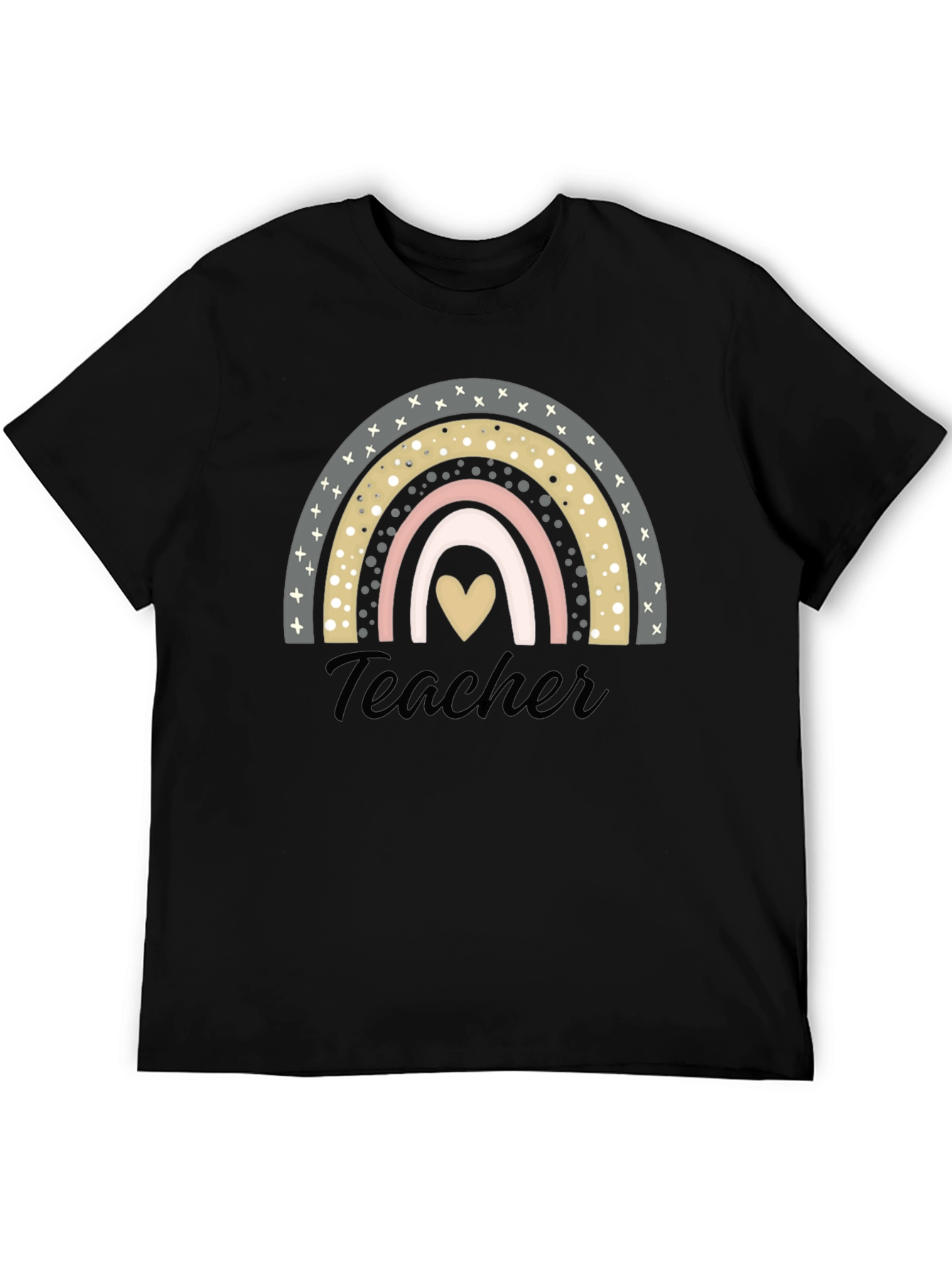 Teacher Rainbow Heart T-Shirt - Unisex