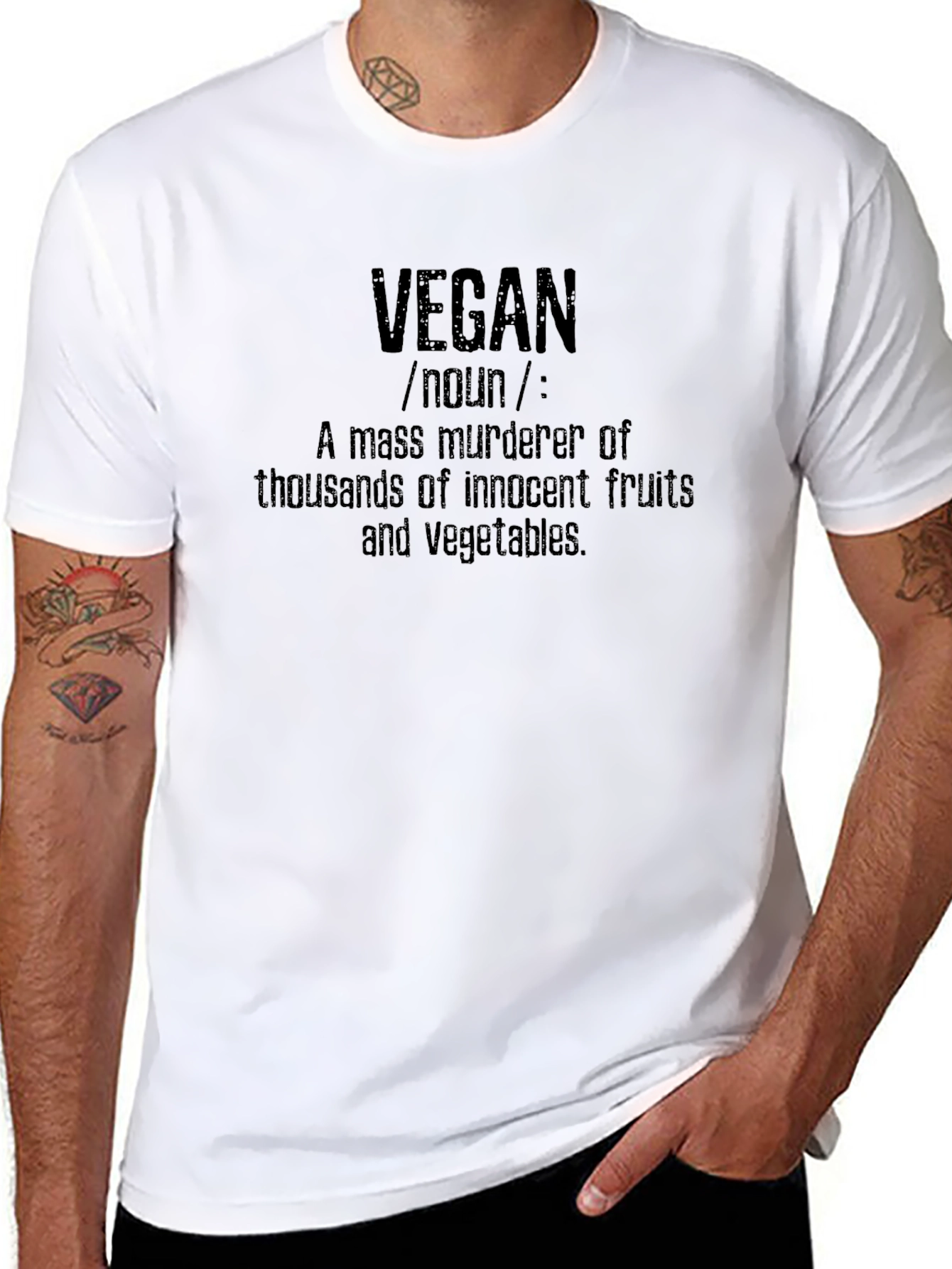 Vegan Definition T-Shirt - Humorous Vegan Apparel