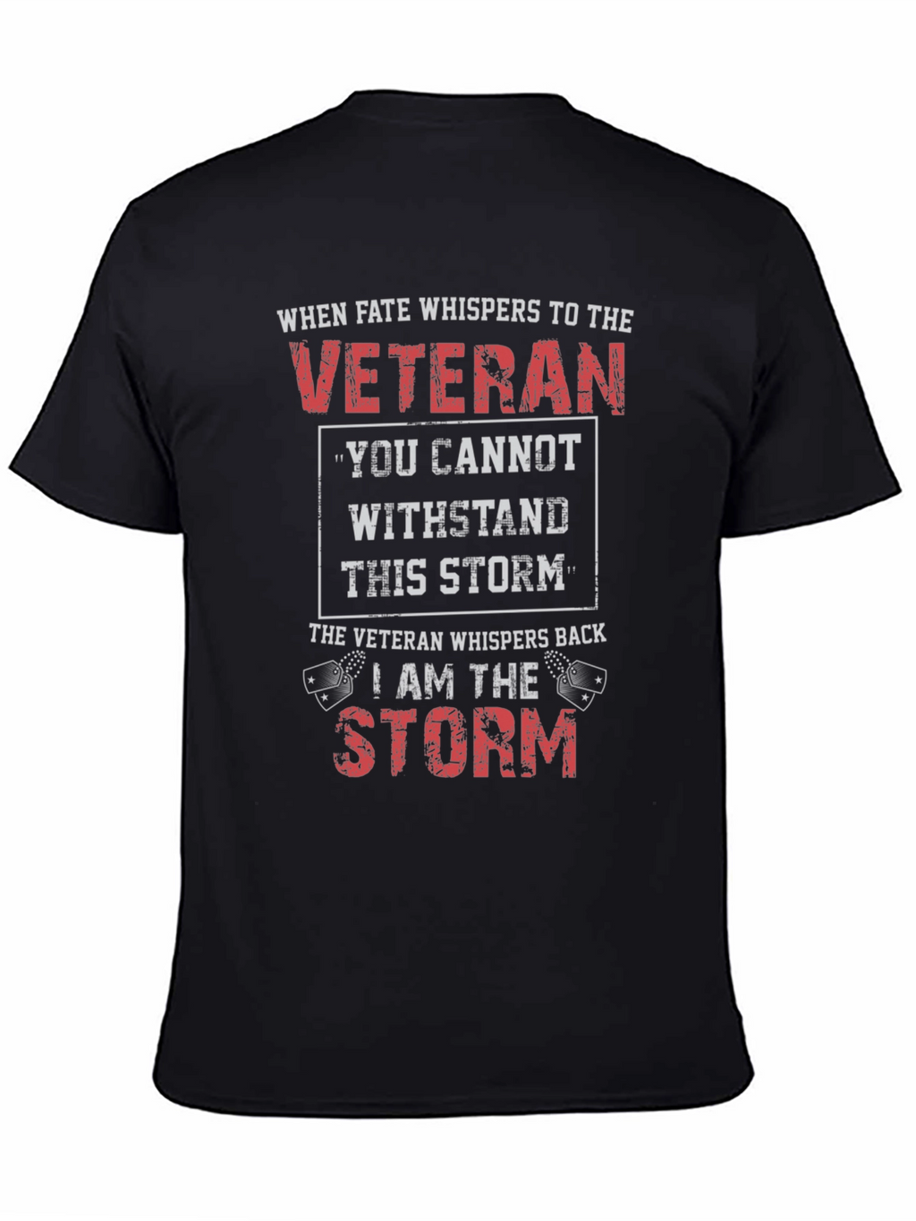 Veteran T-Shirt: I Am The Storm