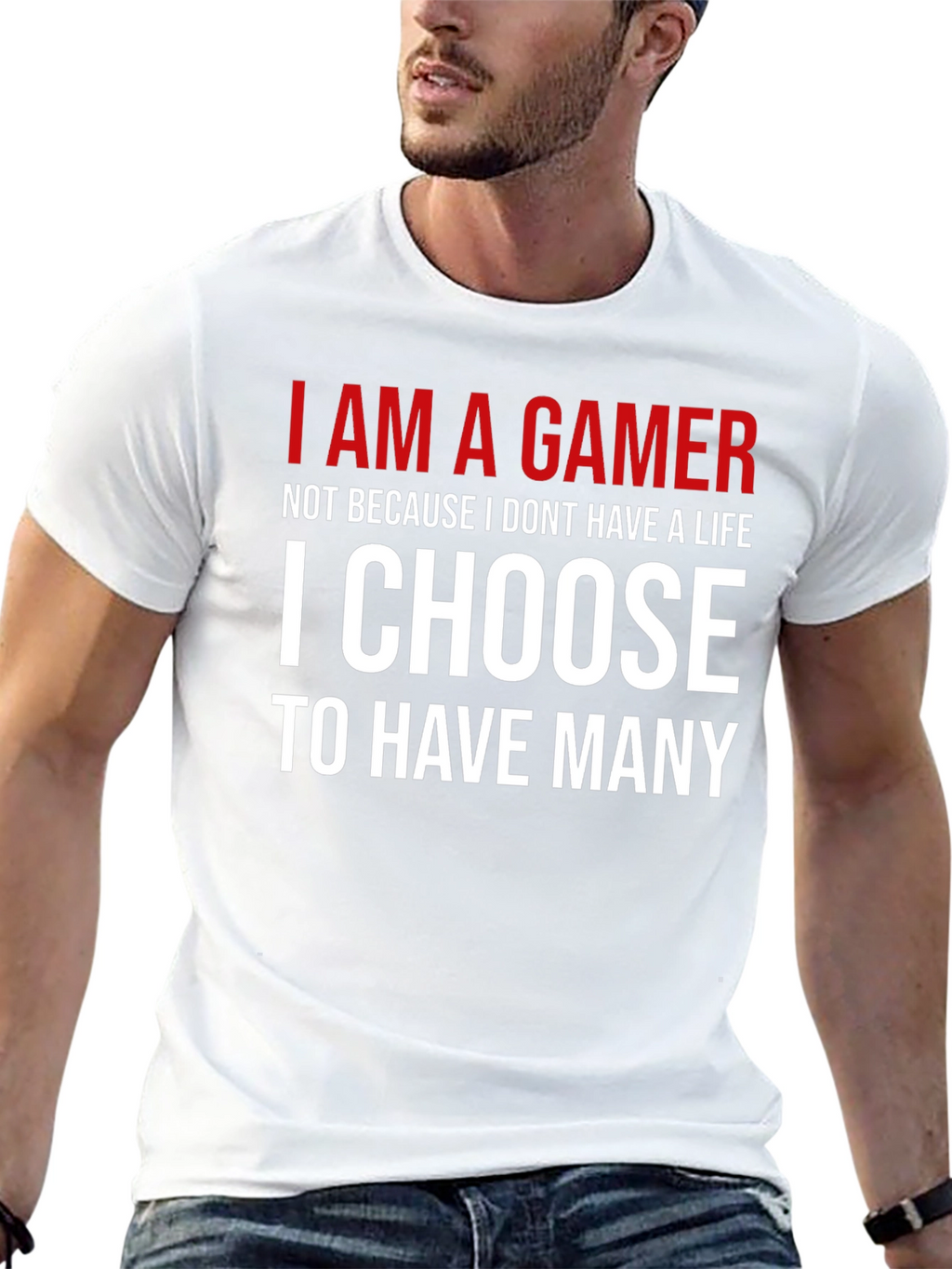 I AM A GAMER Graphic T-Shirt - Black