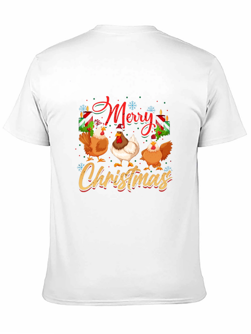 Merry Christmas Chickens T-Shirt